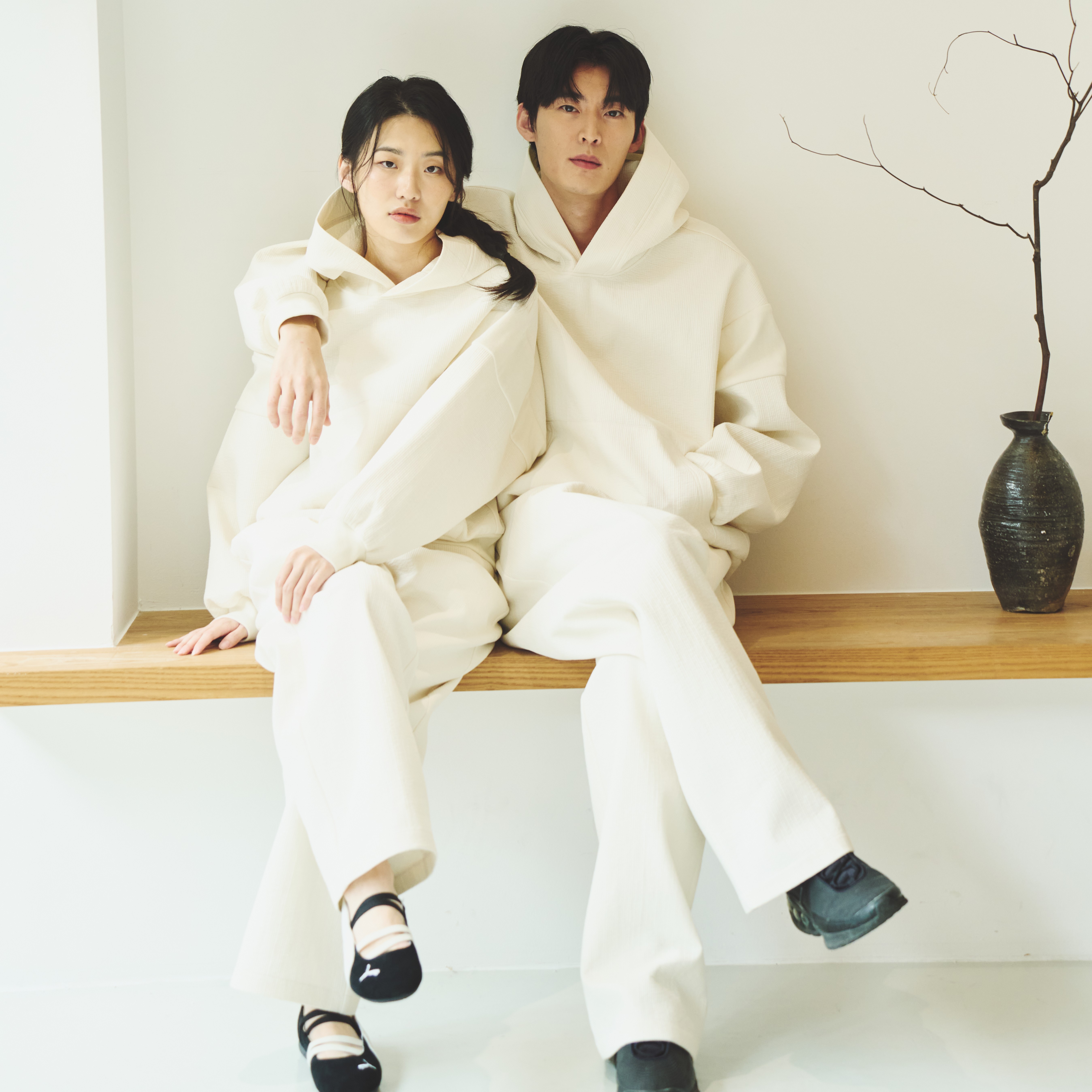 TAEBAEK NUBI BOTTOM-Cream