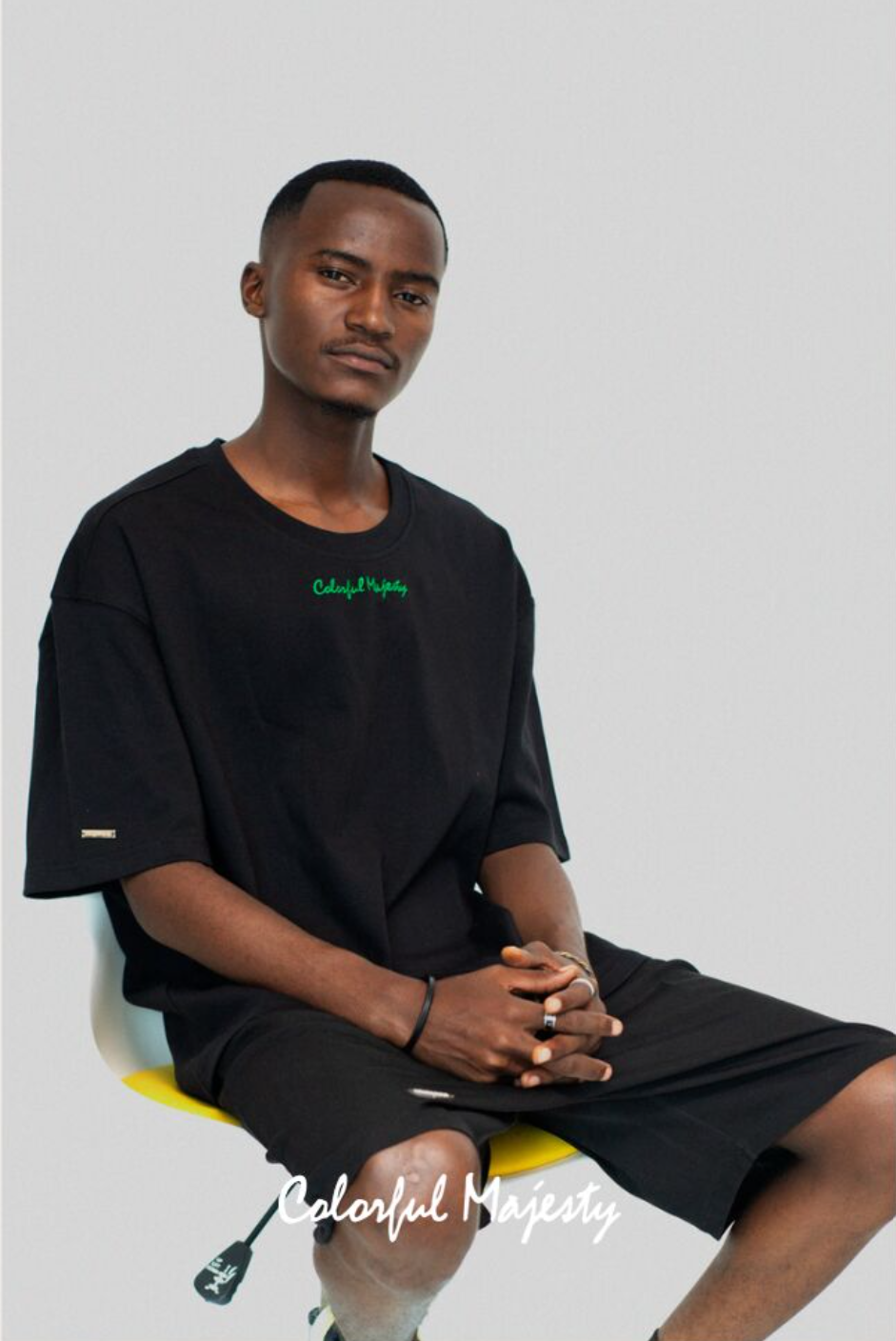 Kitenge Signature T-Shirt_BLACK 2