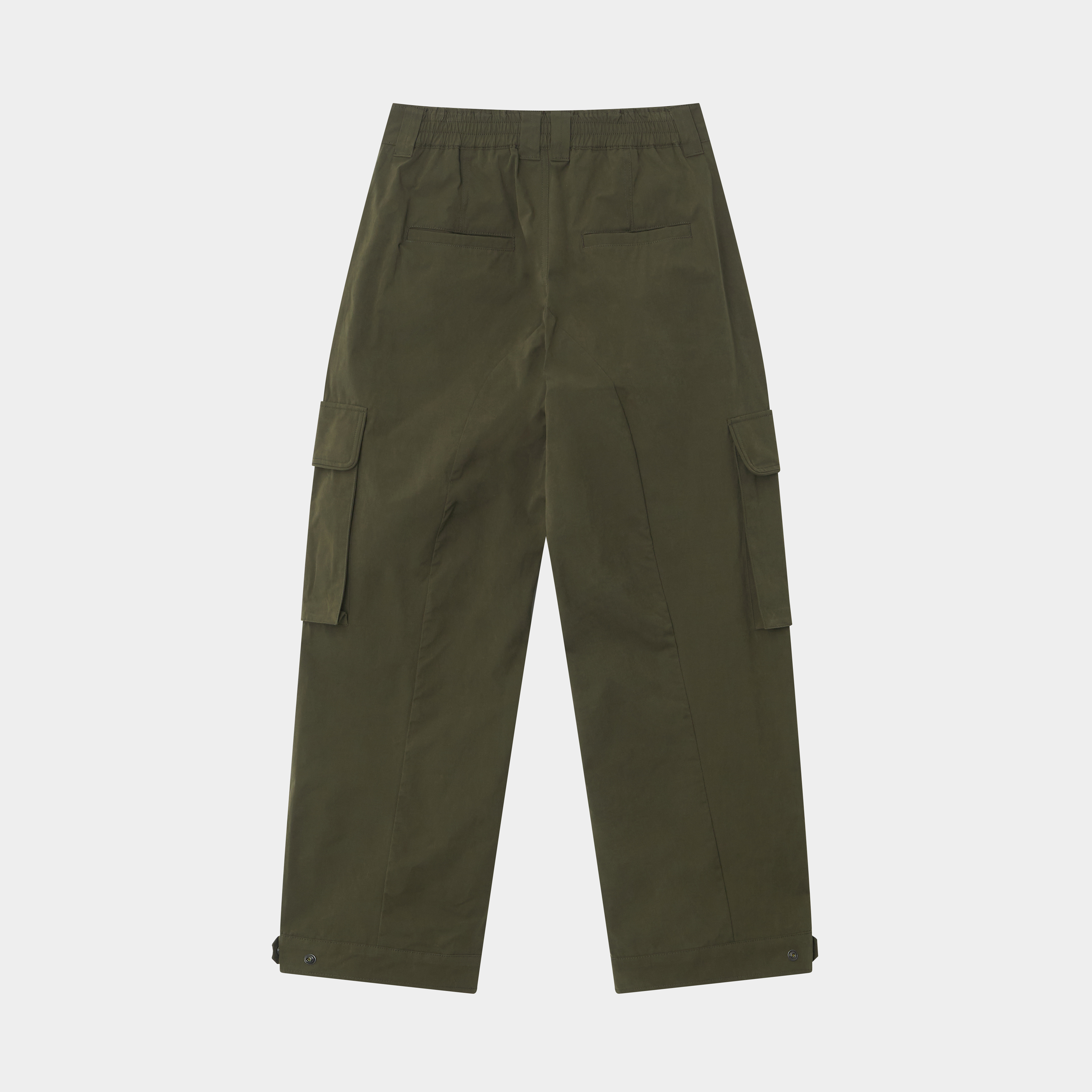 SET-UP MILITARY POCKET CARGO PANTS-KHAKI 3
