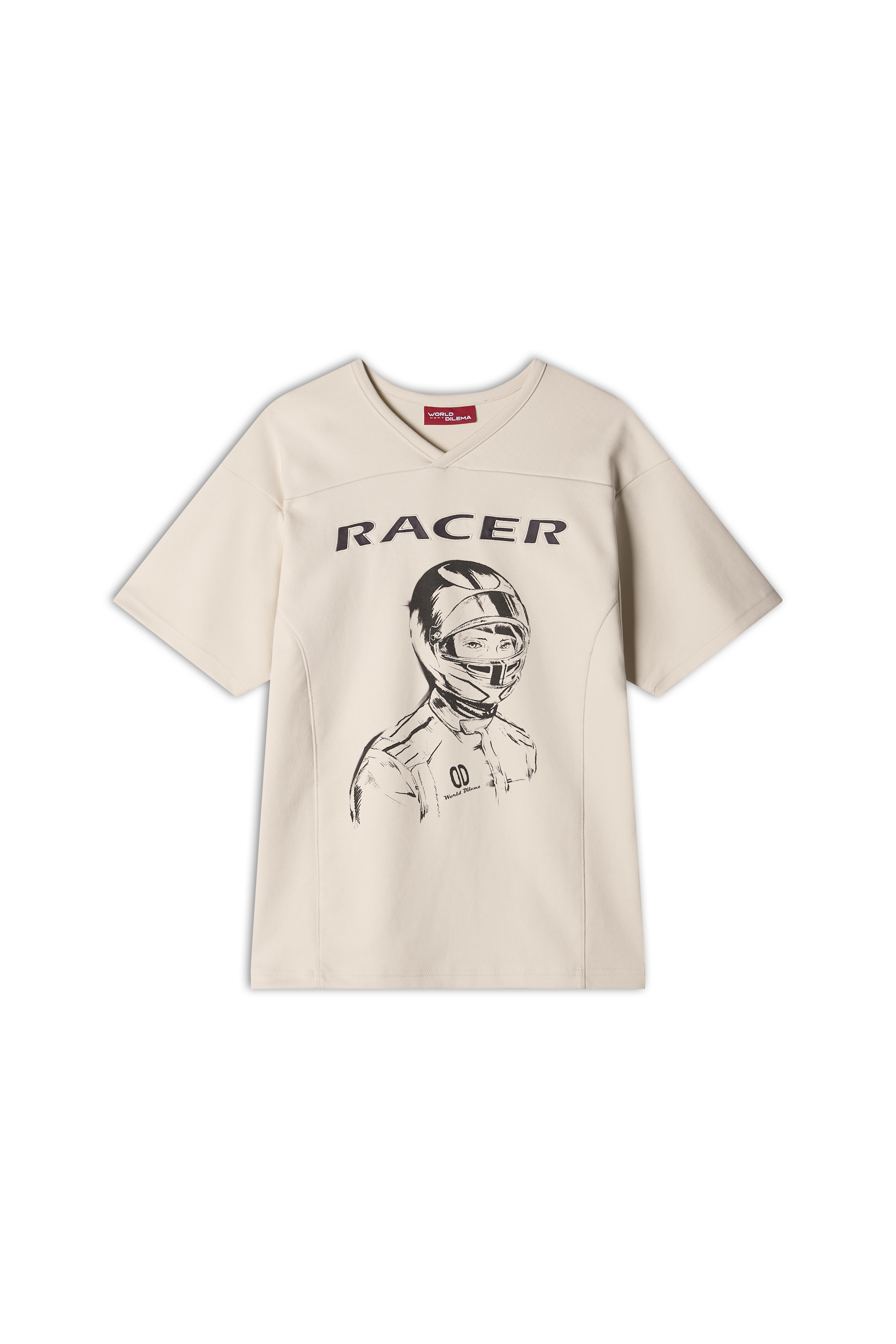 RACER' Rugby Fit T-SHIRTS-CREAM 5