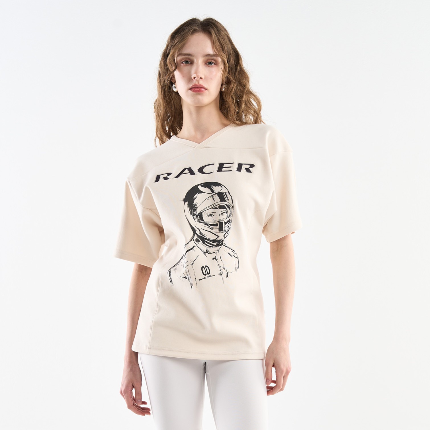 RACER' Rugby Fit T-SHIRTS-CREAM 3