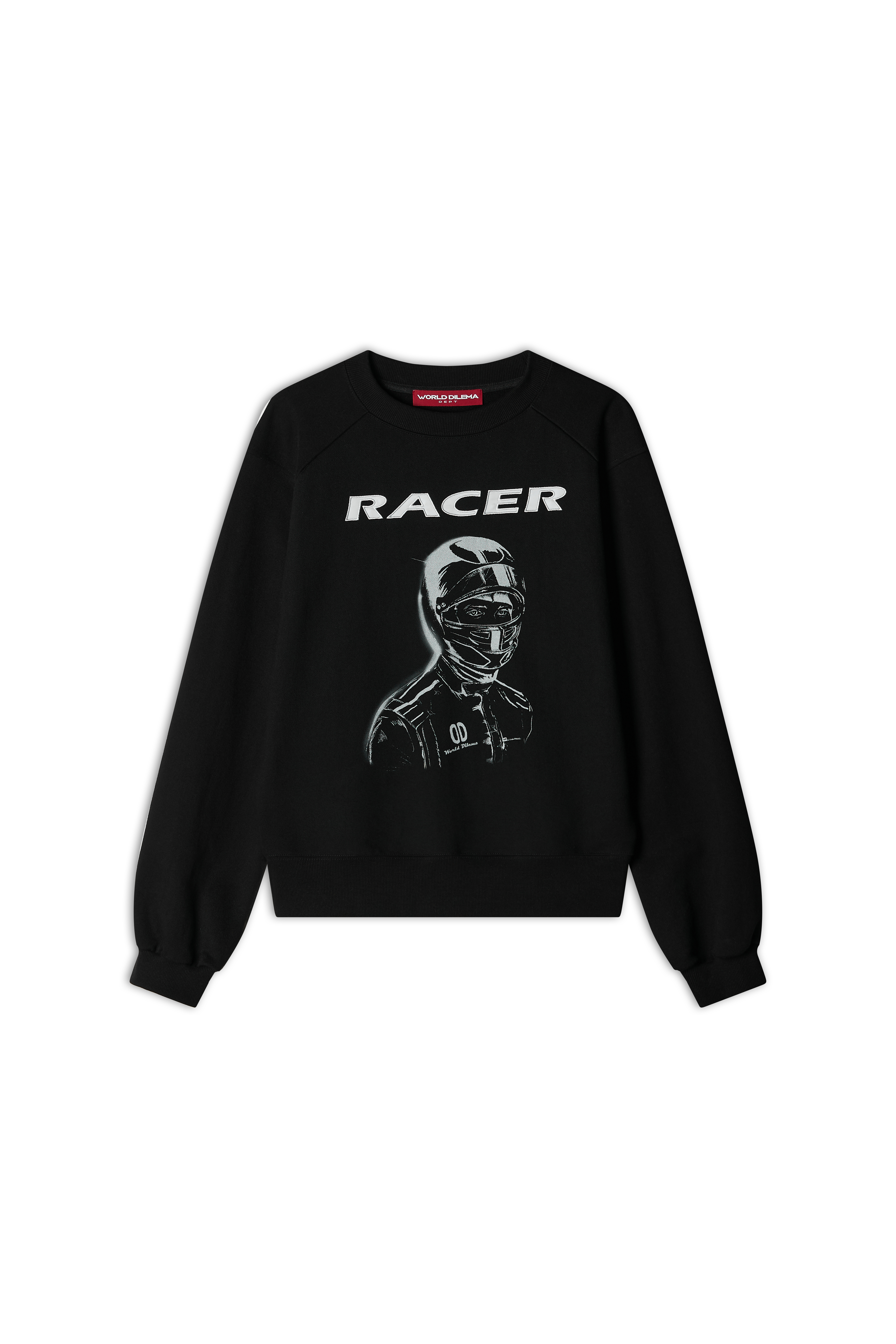 RACER' Rugby Fit SWEATSHIRT-BLACK 5