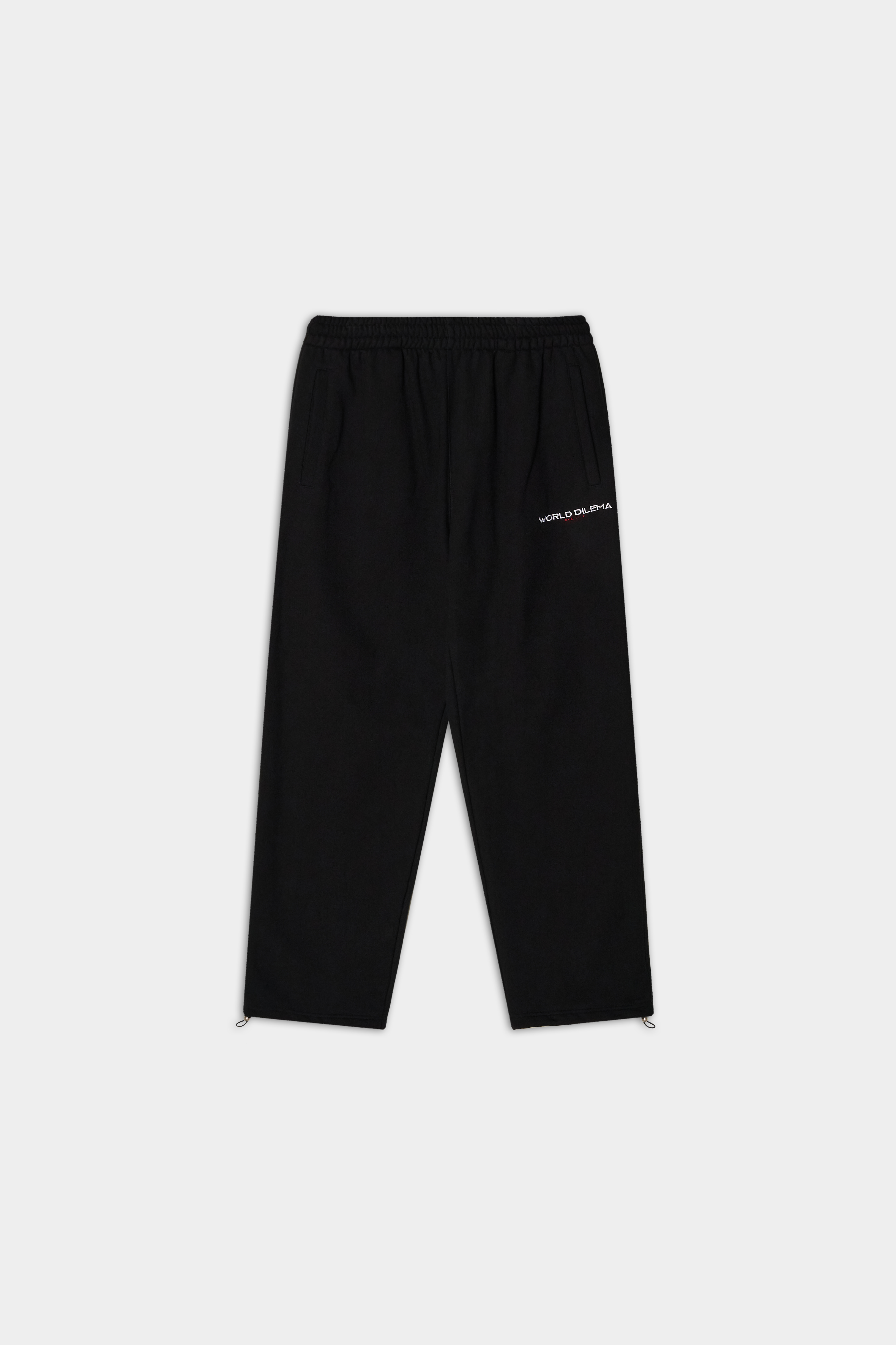 WORLD DILEMA DEPT' EMBROIDERY SWEAT PANTS-BLACK 5