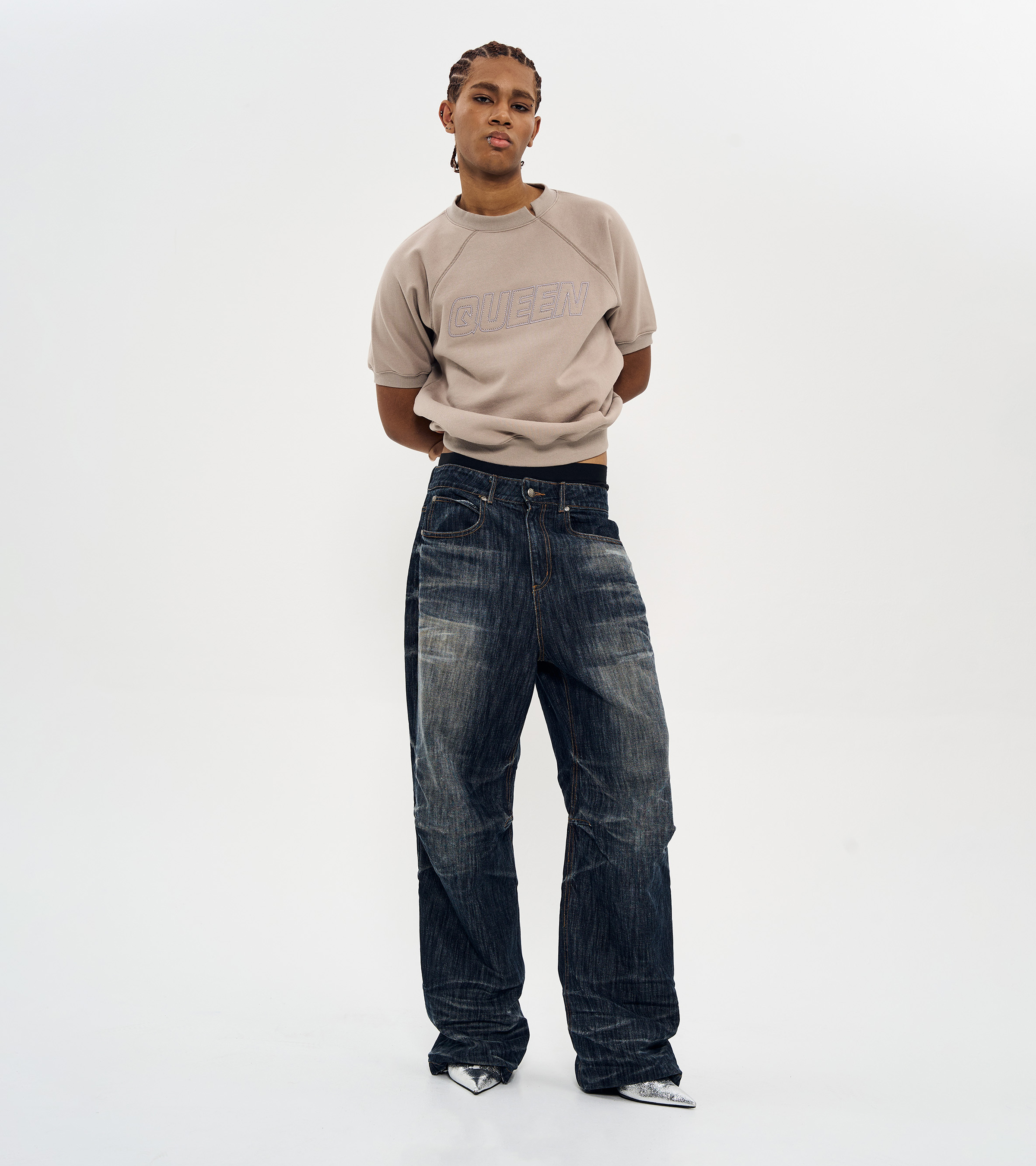 INDIGO SLUB THUNDER WASHING DENIM PANTS-INDIGO DENIM 5