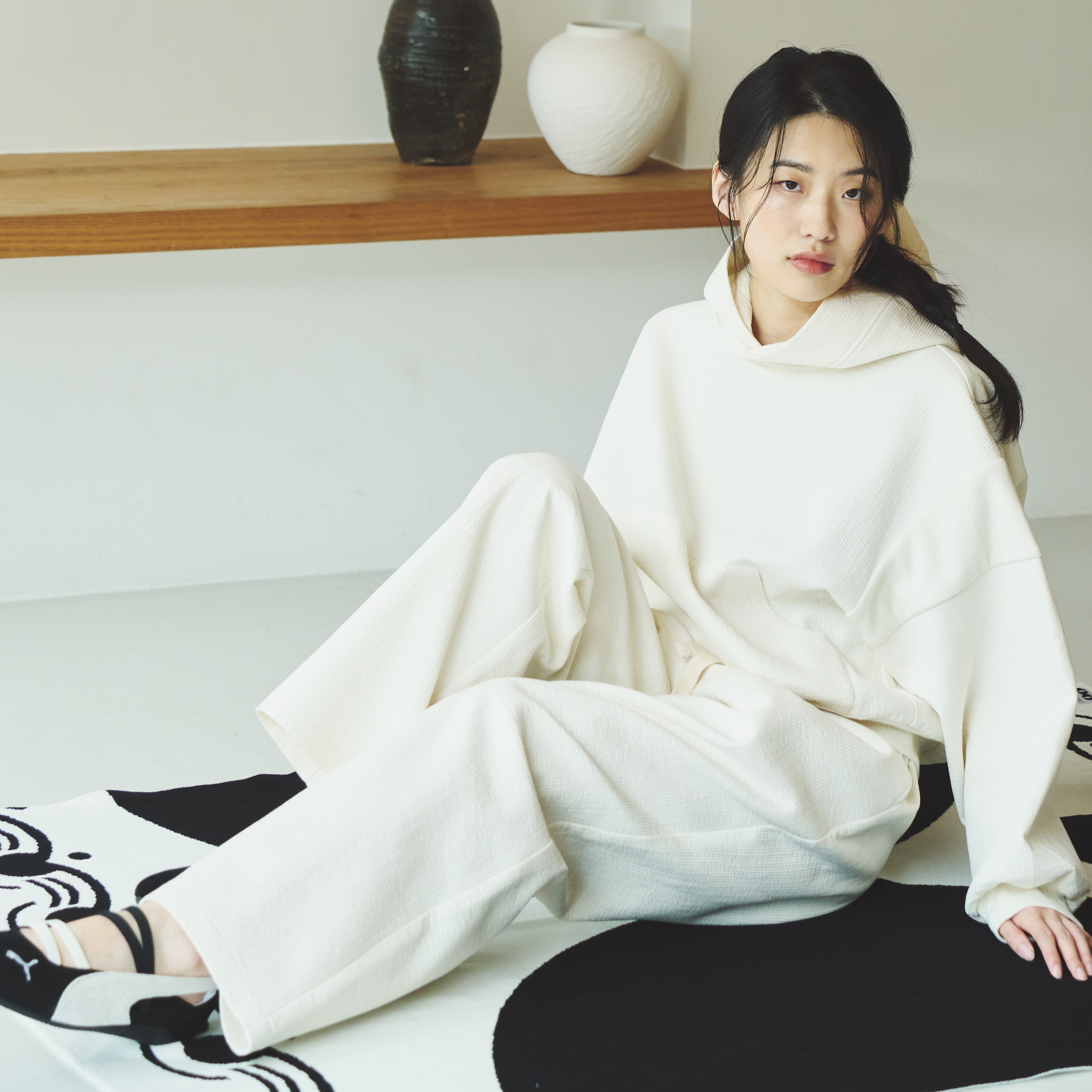 TAEBAEK NUBI BOTTOM-Cream 3