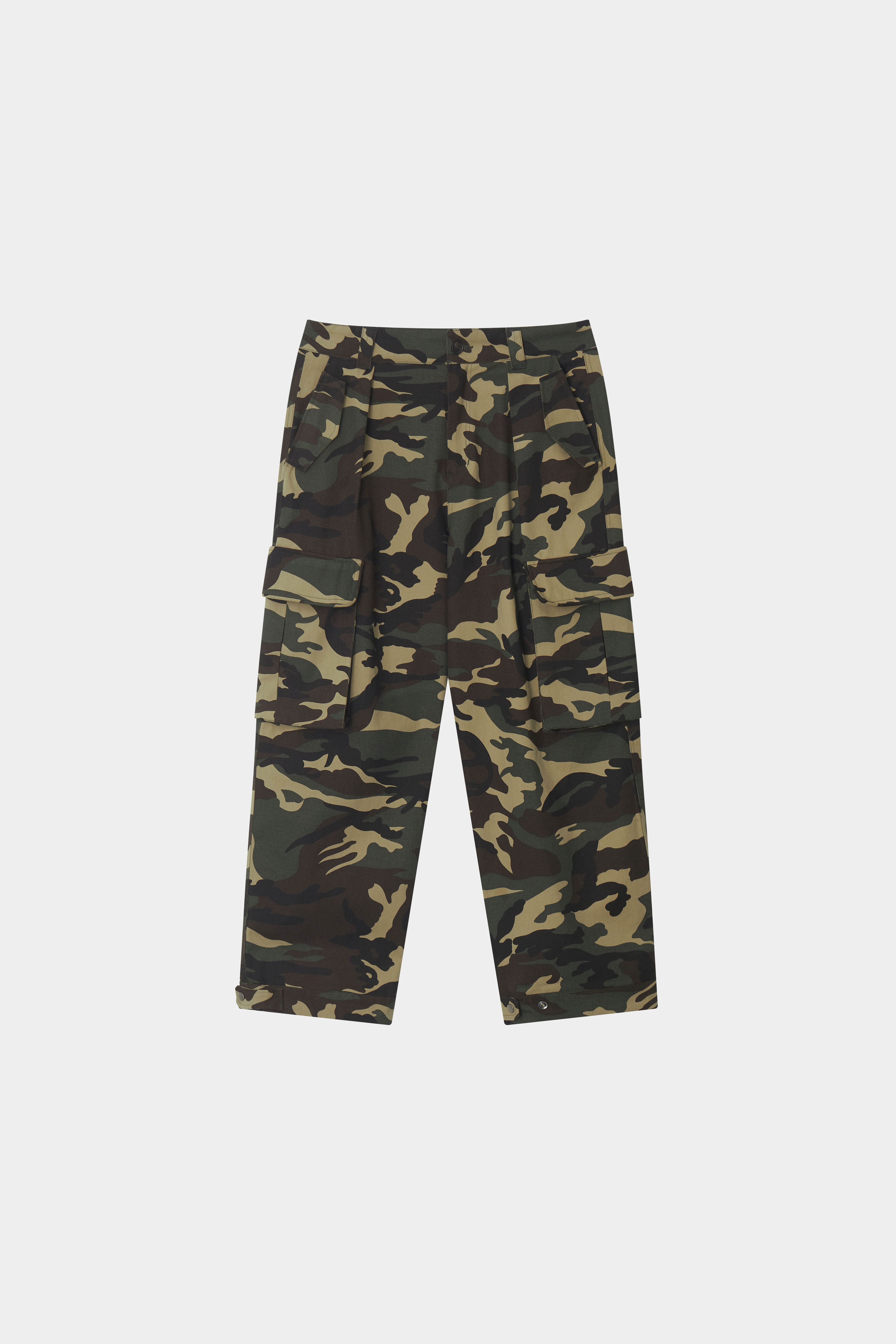 SET-UP MILITARY POCKET CARGO PANTS-CAMO 7