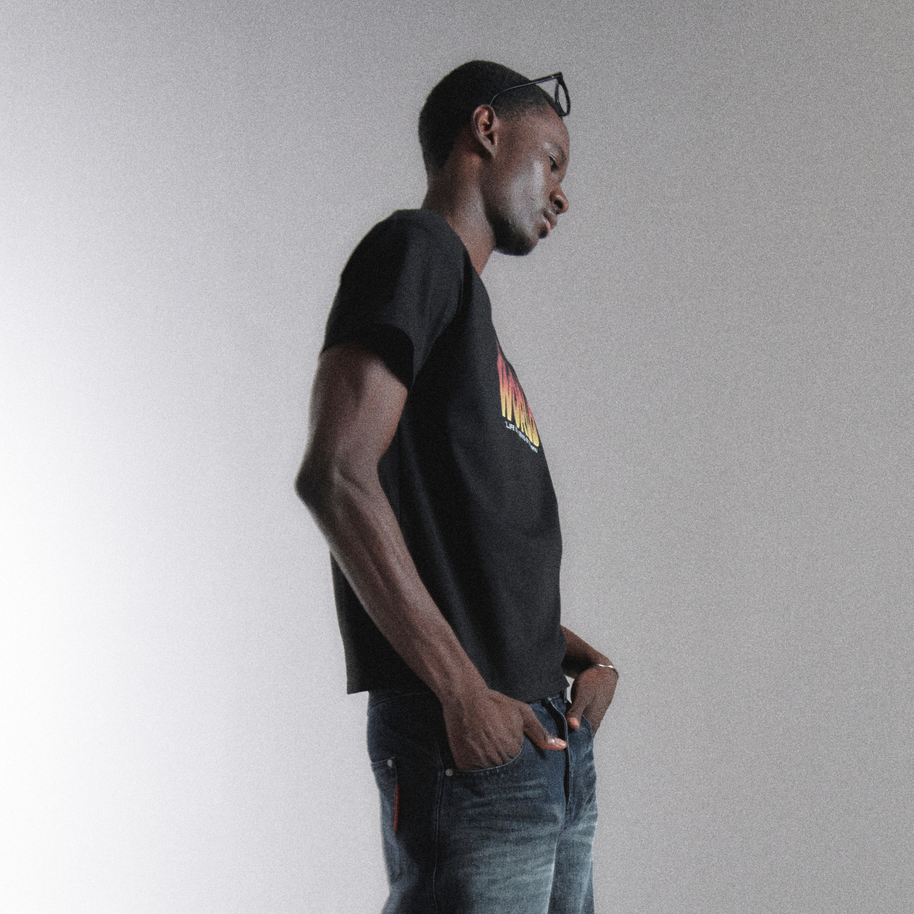 WORLD' FIRE PRINTING T-SHIRTS-BLACK 2