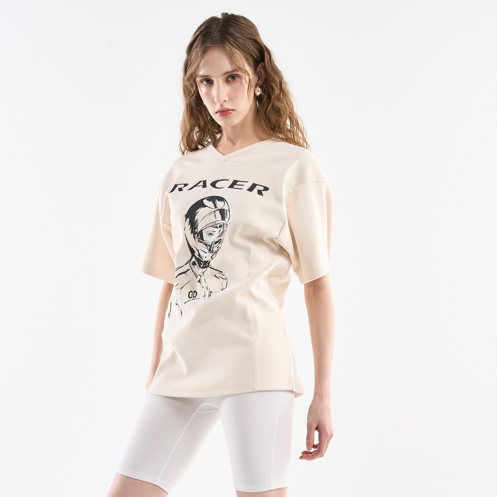 RACER' Rugby Fit T-SHIRTS-CREAM 2