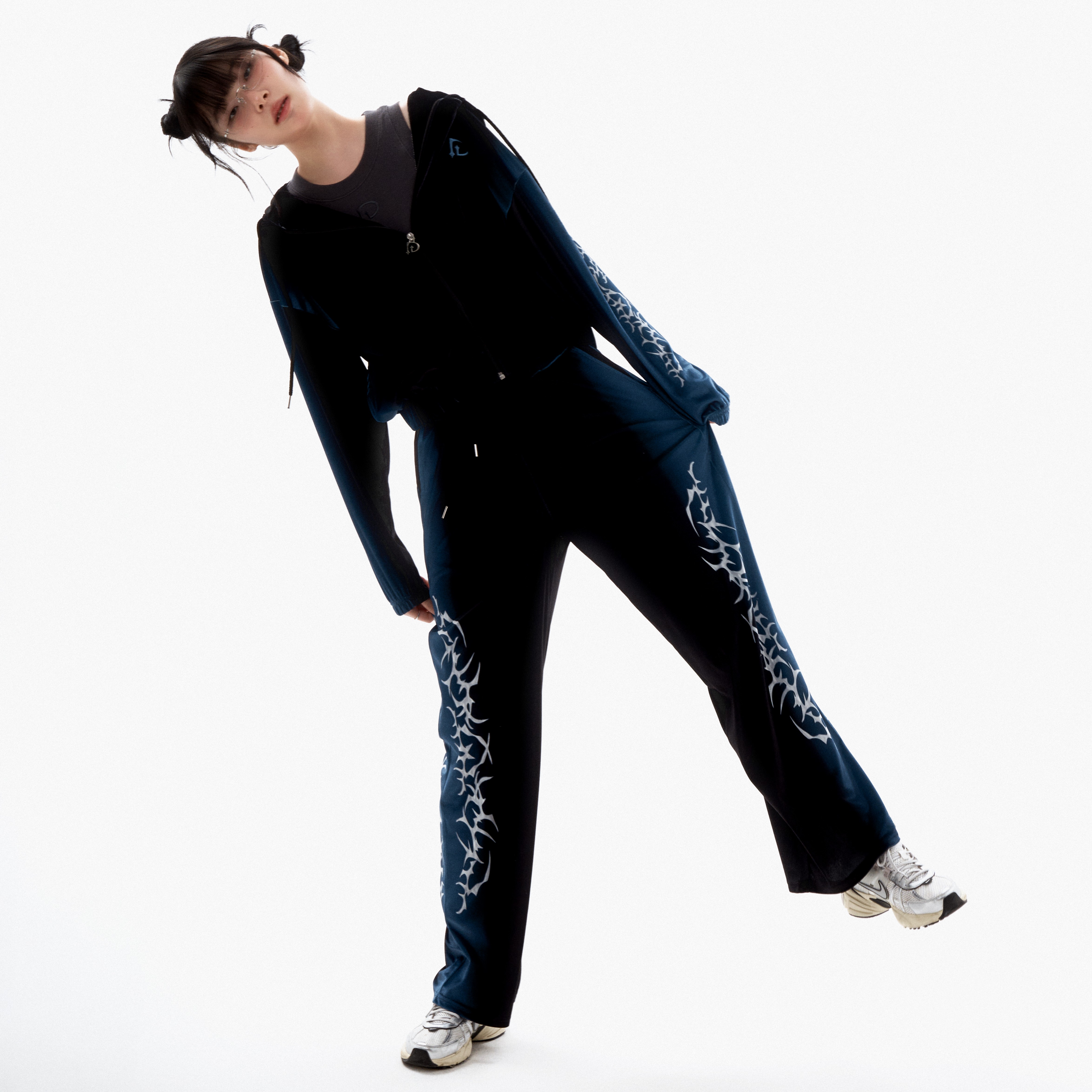 Tribal Velvet Pants-BLACK 5