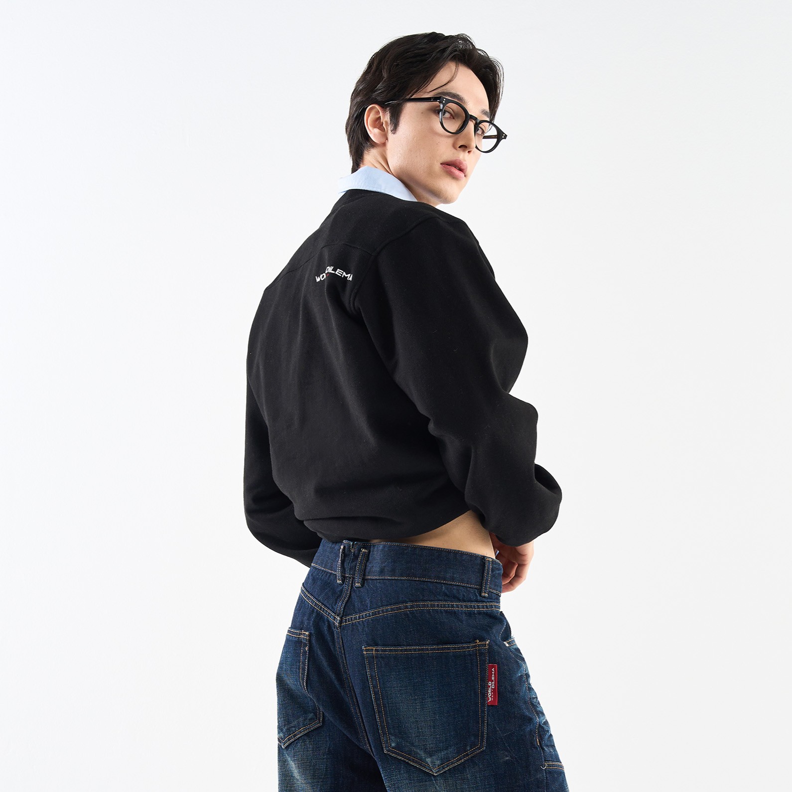 RACER' Rugby Fit SWEATSHIRT-BLACK 3