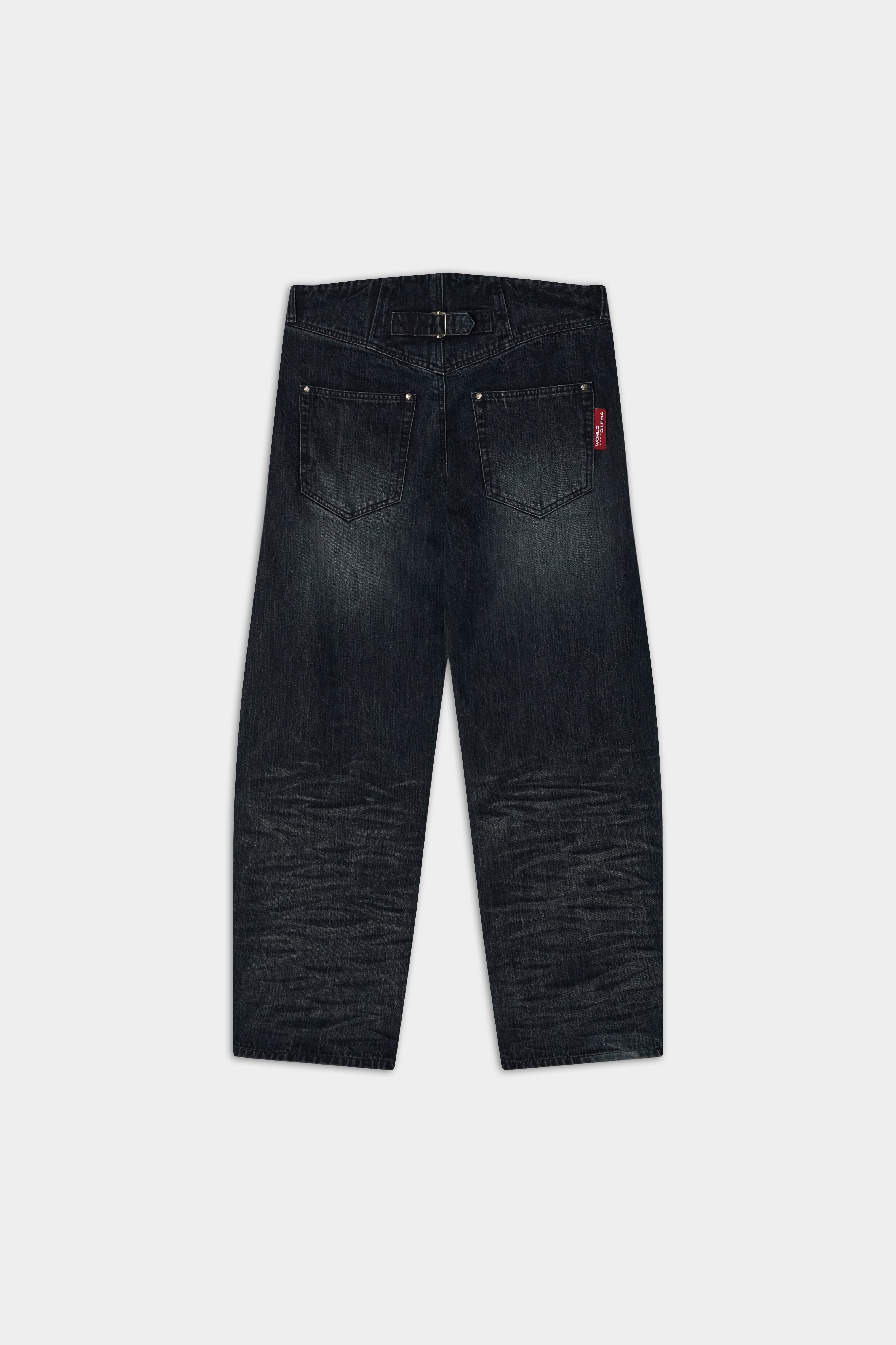 LOW EXTRA WIDE WASHING DENIM-BLUE GREY 6