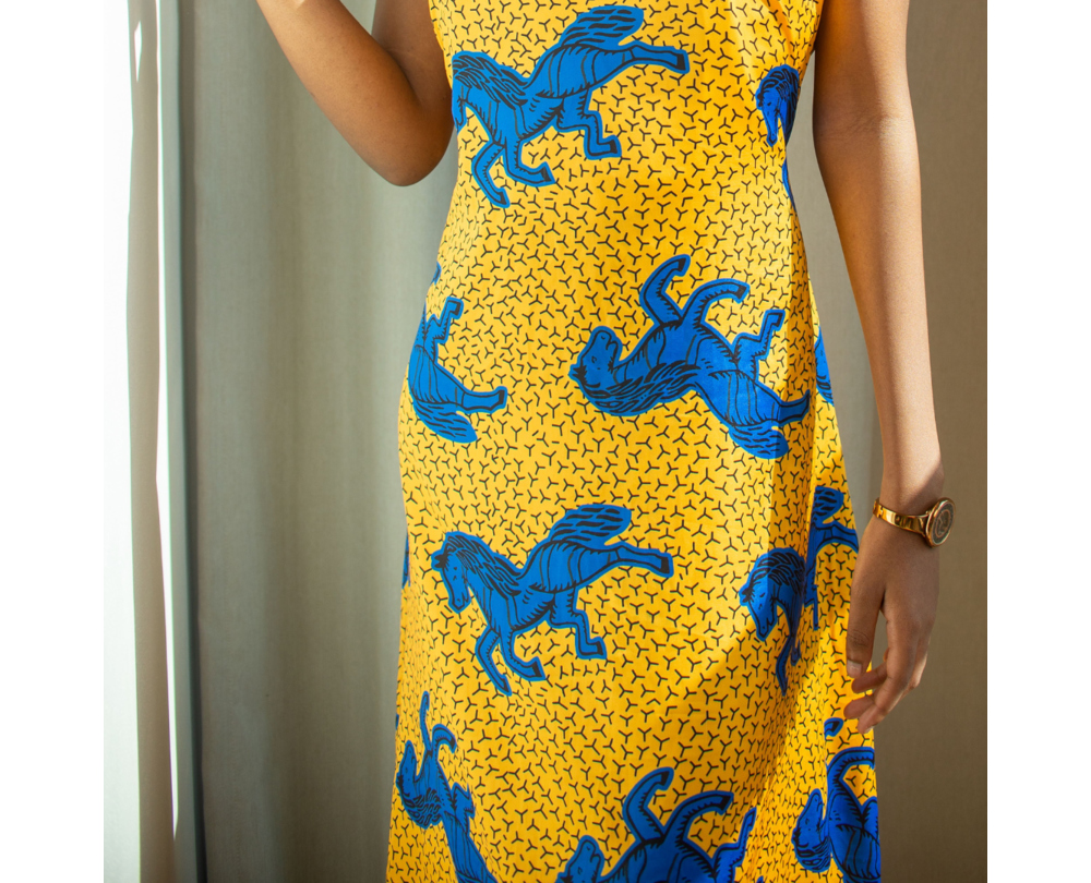 Blue Horse Dress_YELLOW 5
