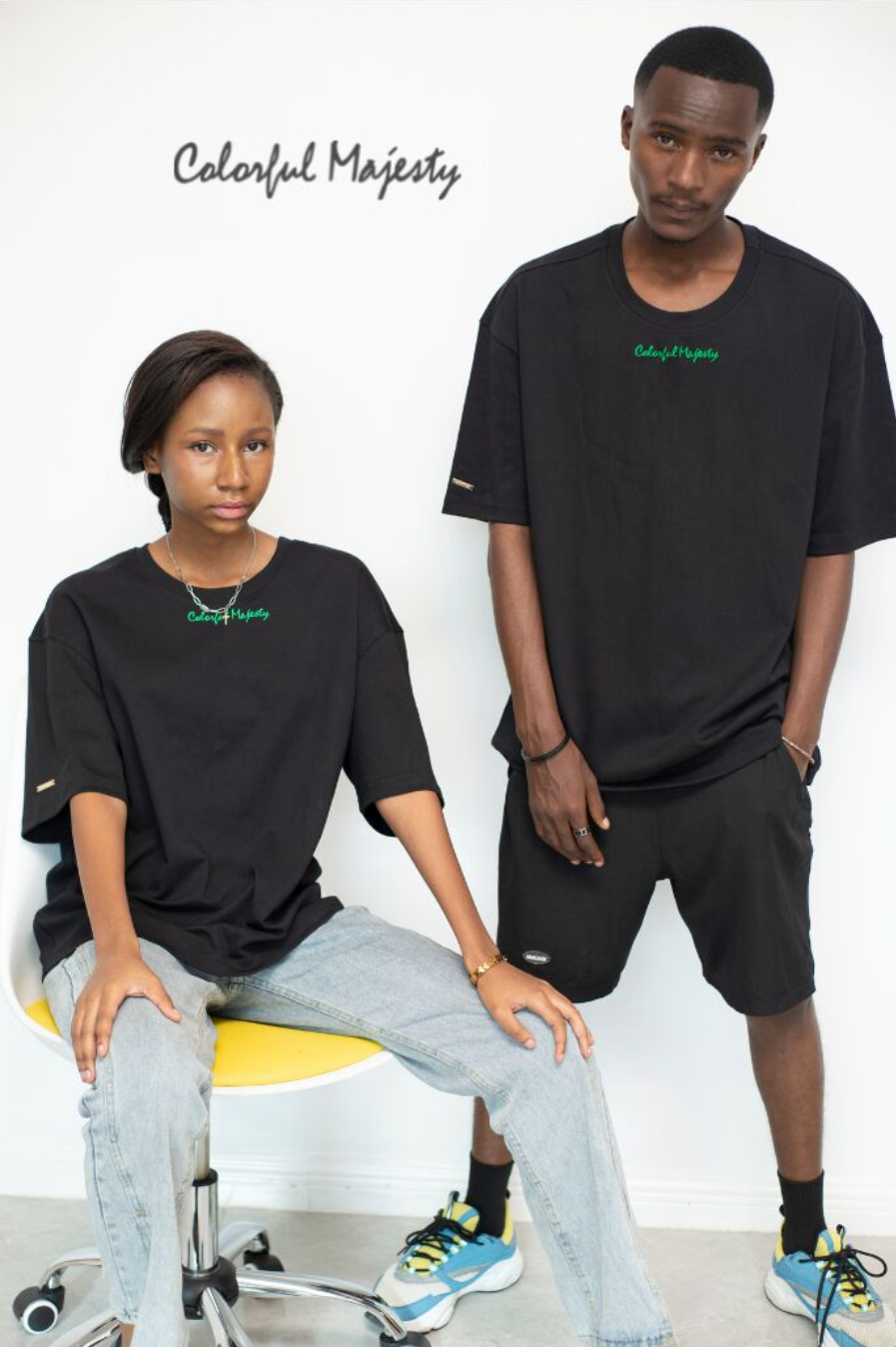 Kitenge Signature T-Shirt_BLACK 3