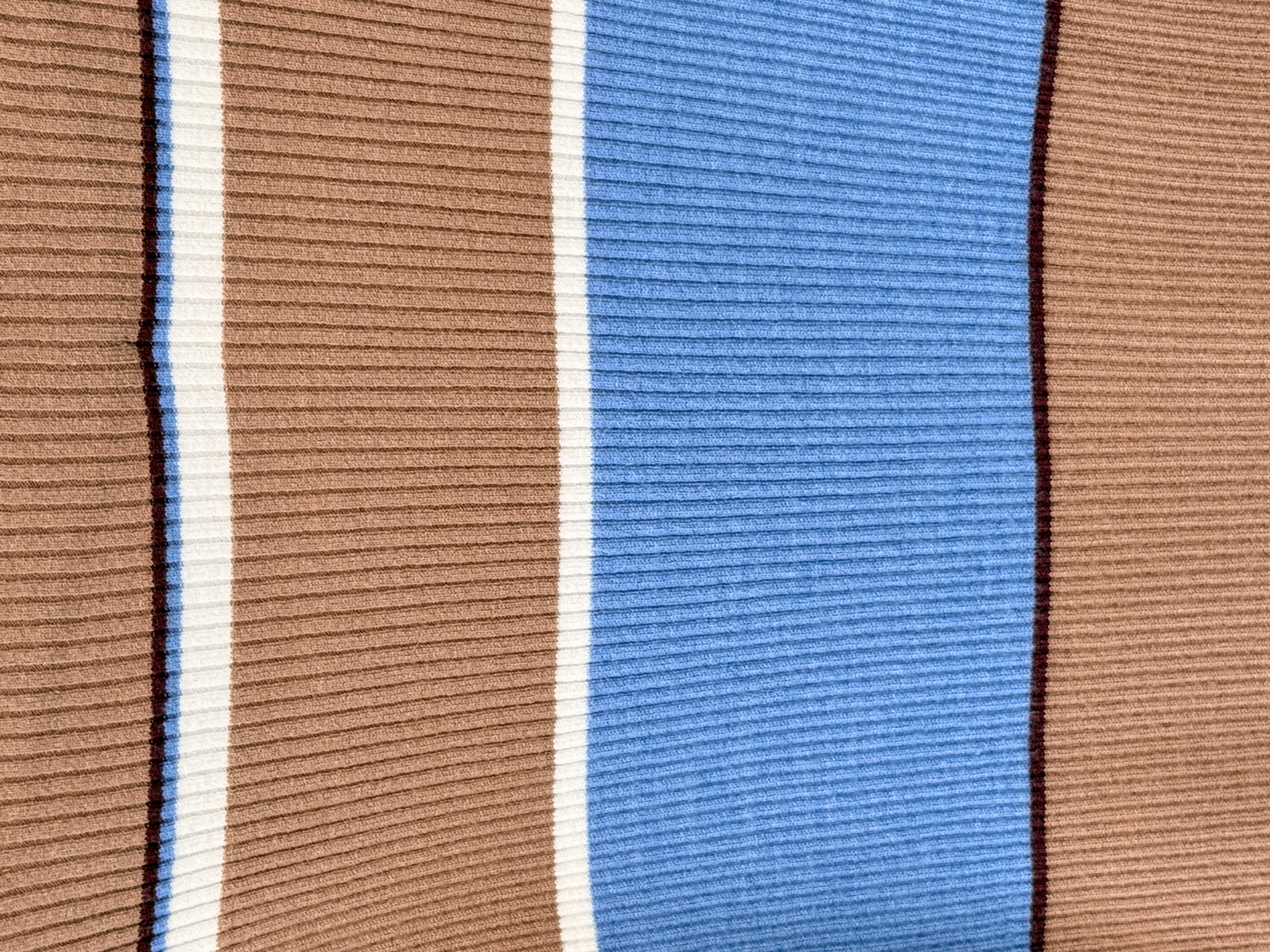Striped Color Block Knit-BEIGE 6