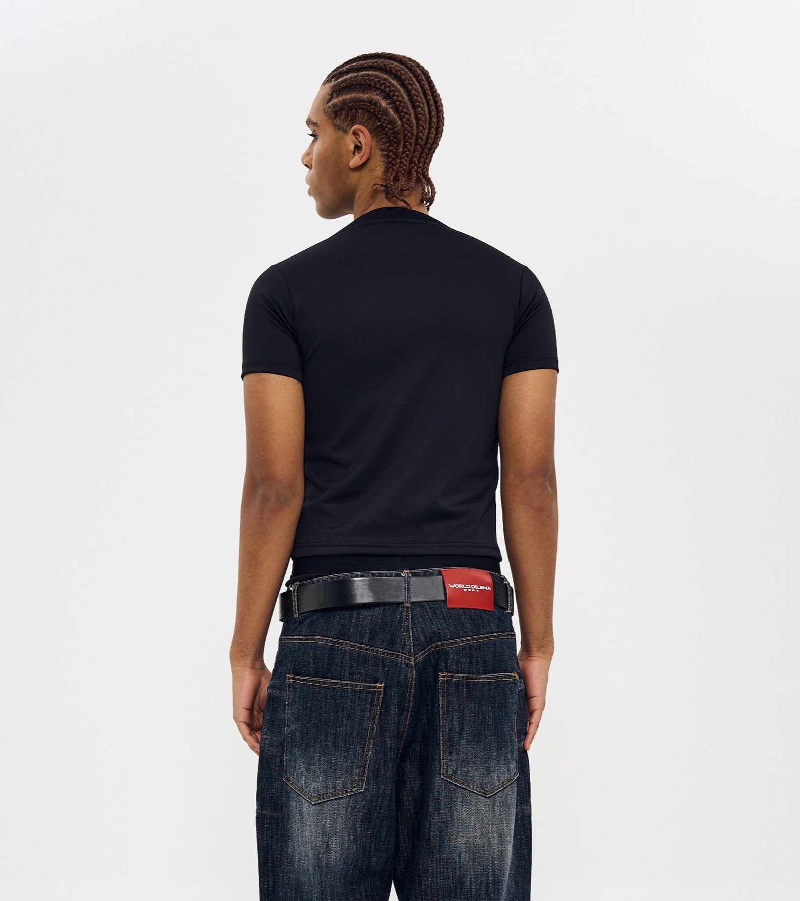 LOVE' PRINTING Shrunken Fit T-SHIRTS-BLACK 5