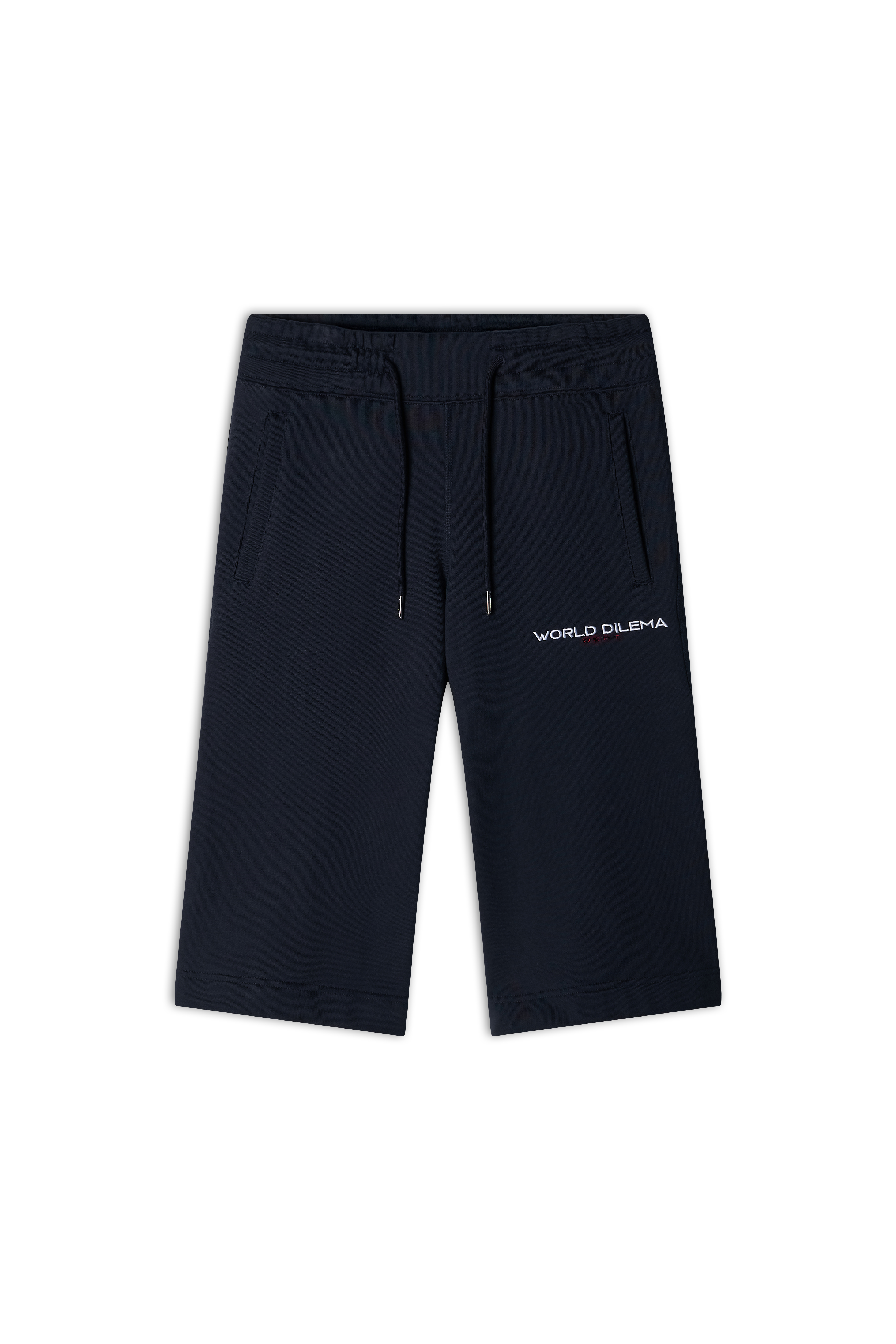 BOOT-CUT JERSEY HALF PANTS-NAVY 4