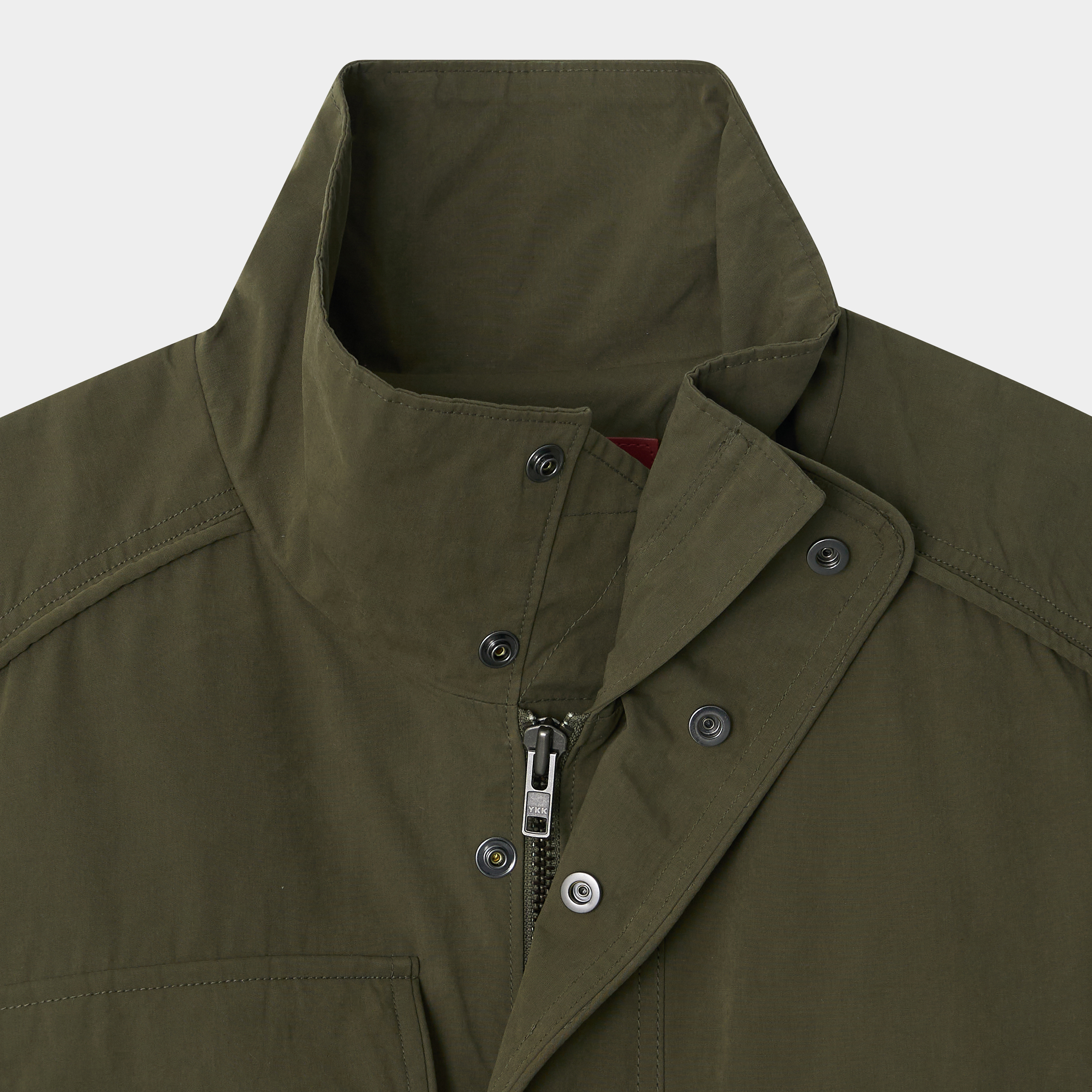 SET-UP CROPPED MILITARY JACKET-KHAKI 3