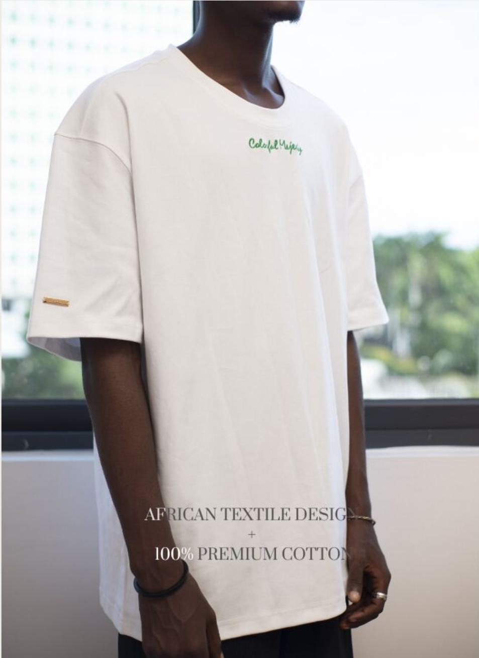 Kitenge Signature T-Shirt_WHITE 3