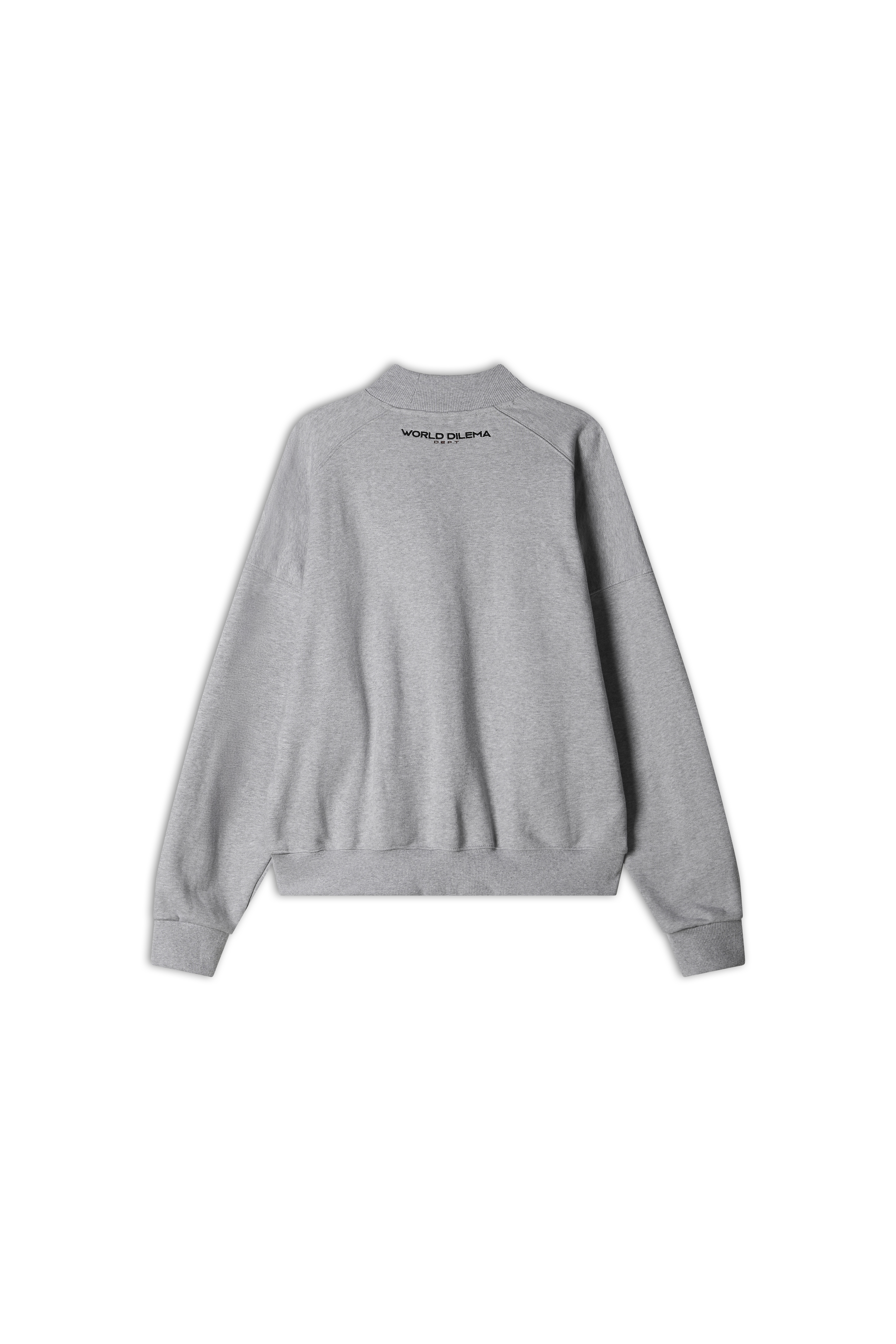 GENDER' APPLIQUE HIGH NECK SWEATSHIRTS_GREY 5