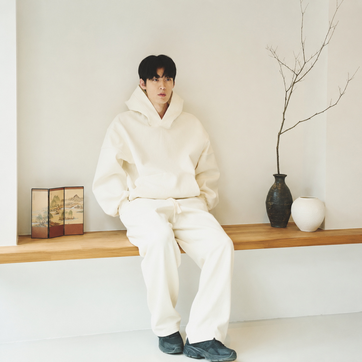 TAEBAEK NUBI BOTTOM-Cream 2