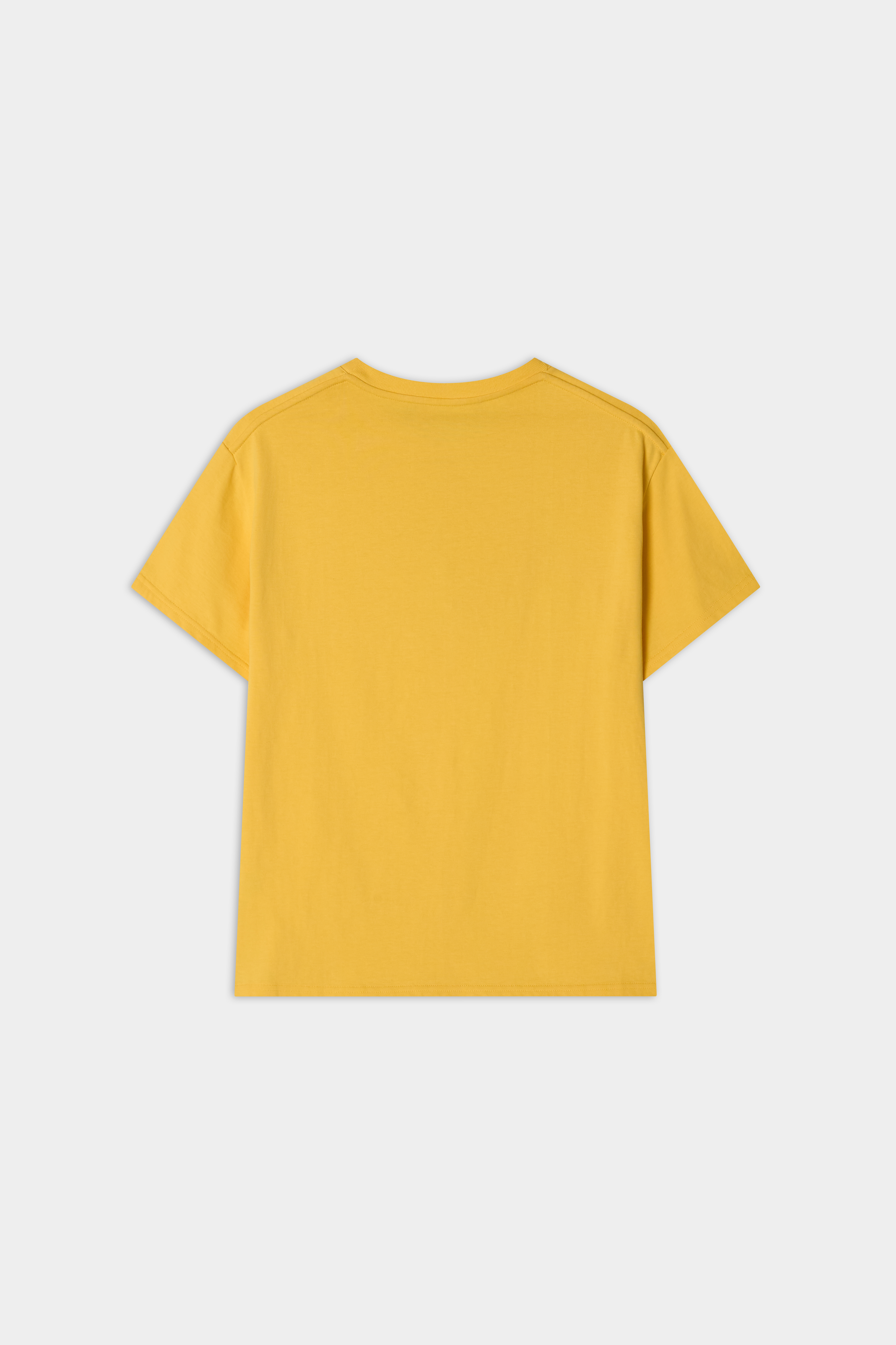 WORLD' FIRE PRINTING T-SHIRTS-YELLOW 6