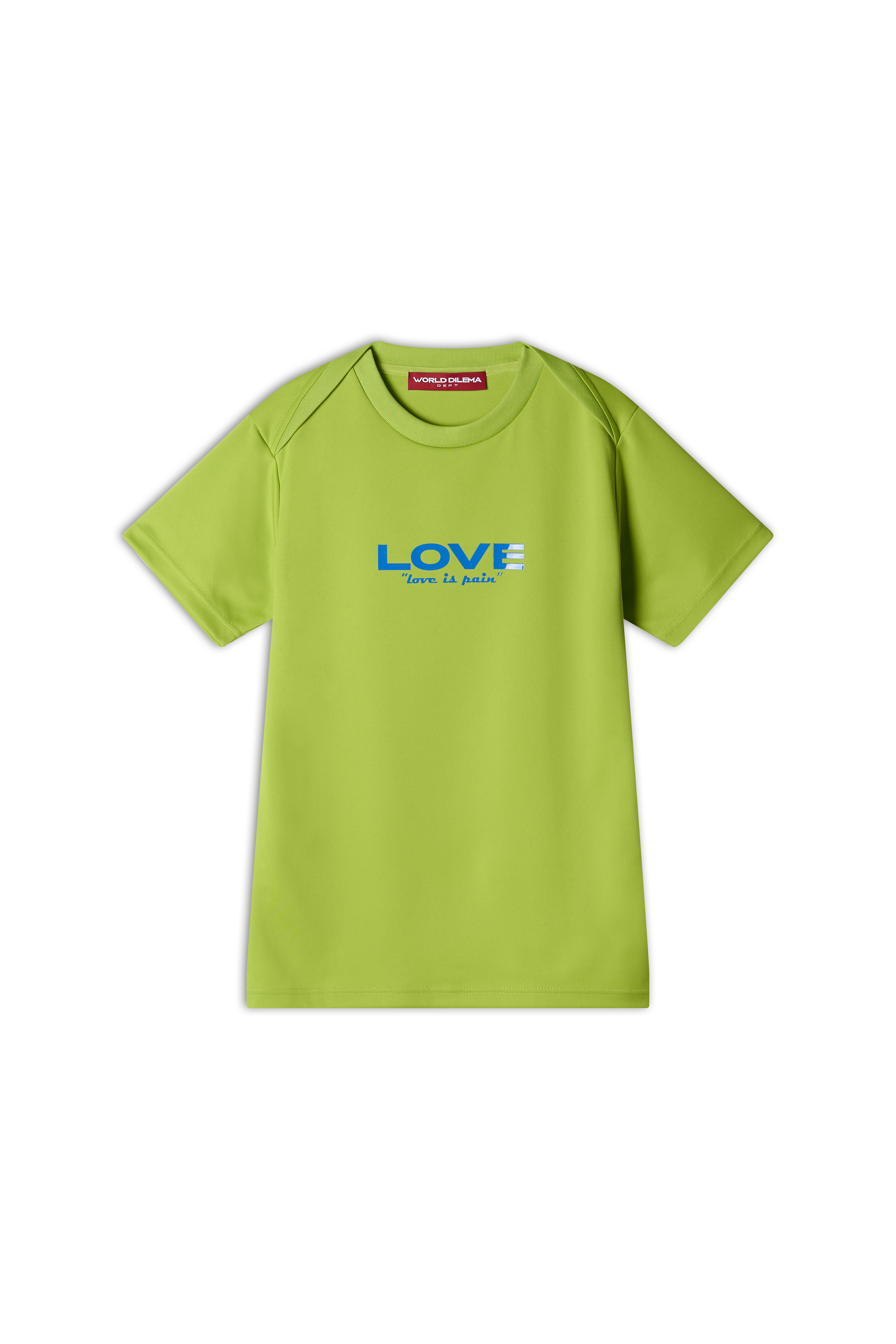 LOVE' PRINTING Shrunken Fit T-SHIRTS-GREEN 5