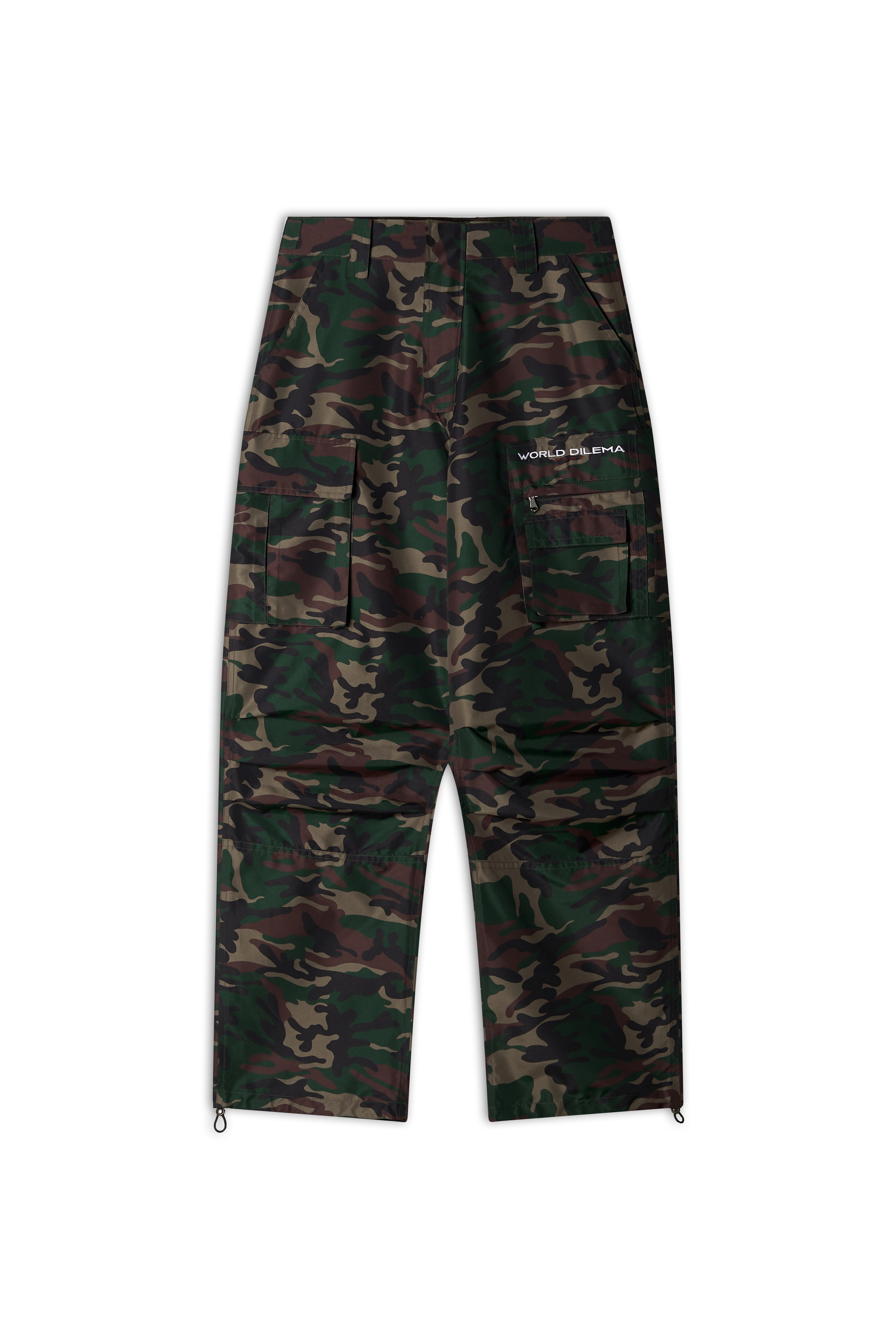 WOVEN POCKET CARGO PANTS-CAMO 5