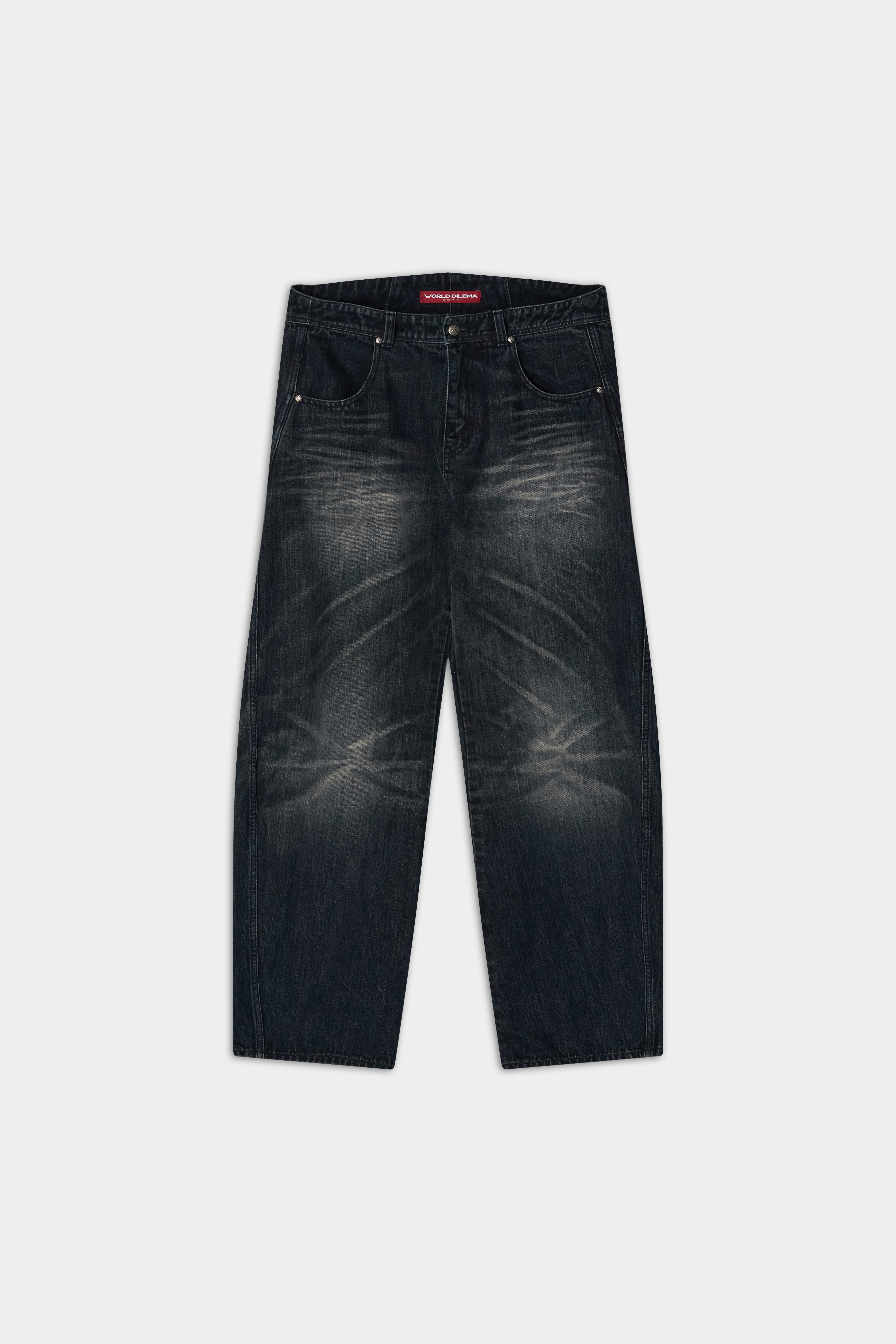 LOW EXTRA WIDE WASHING DENIM-BLUE GREY 5