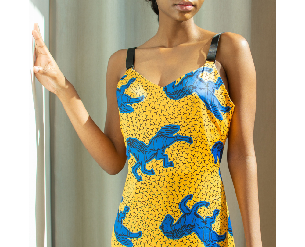 Blue Horse Dress_YELLOW 4