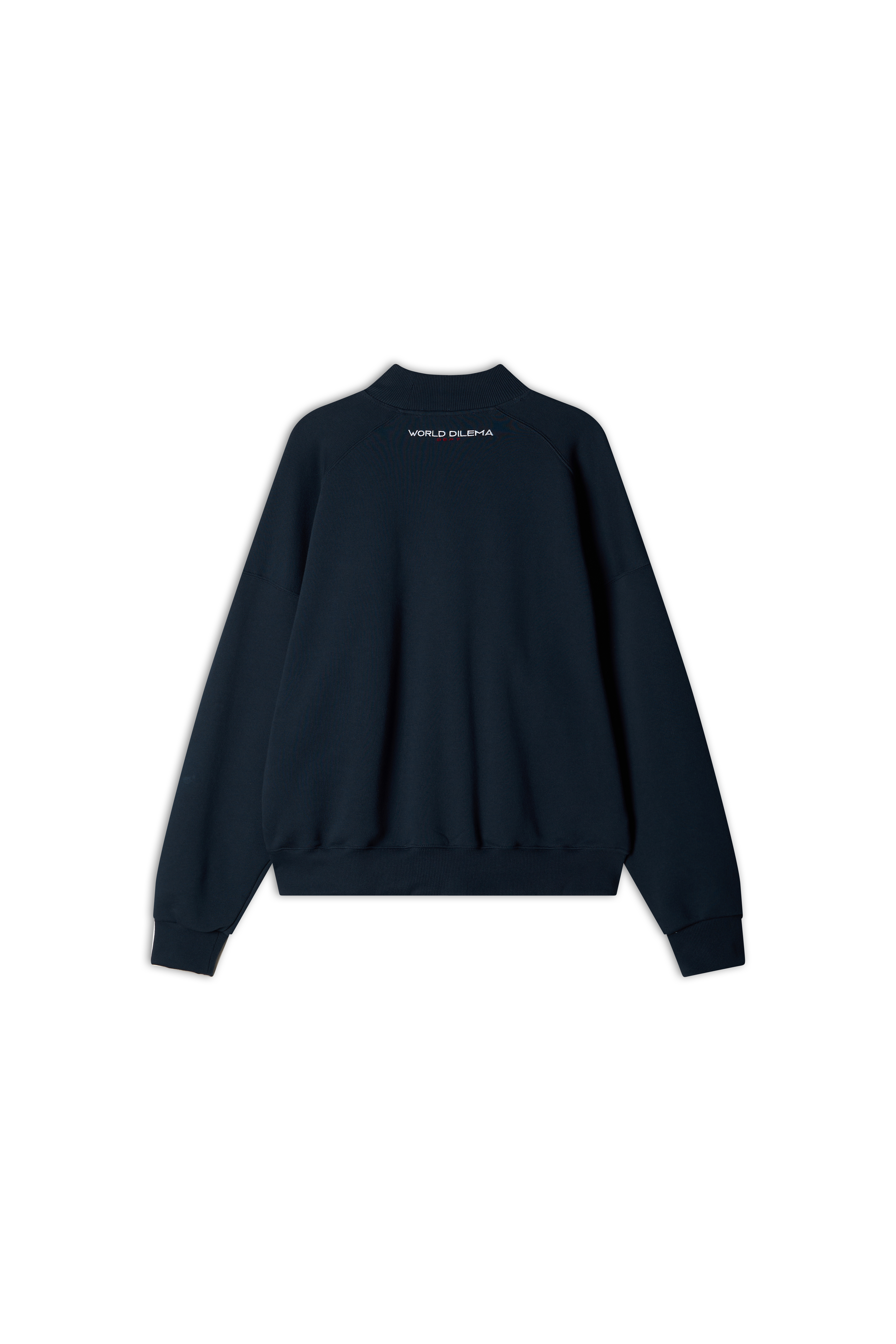 GENDER' APPLIQUE HIGH NECK SWEATSHIRTS-NAVY 3