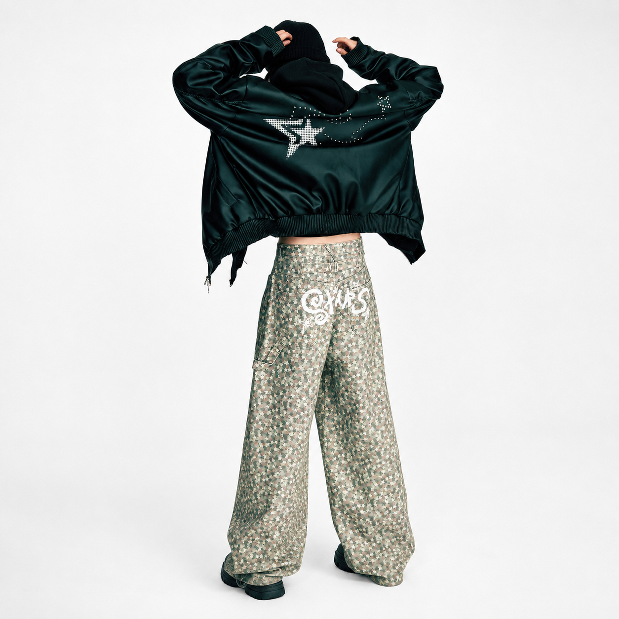 STARS CAMOUFLAGE COTTON PANTS-베이 4