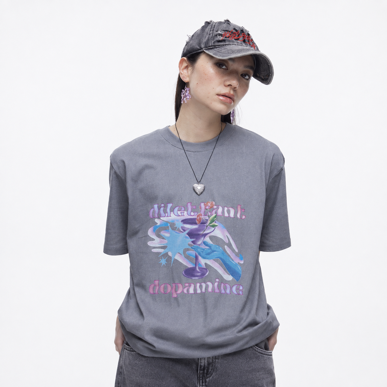 Dopamine T-Shirts-GRAY