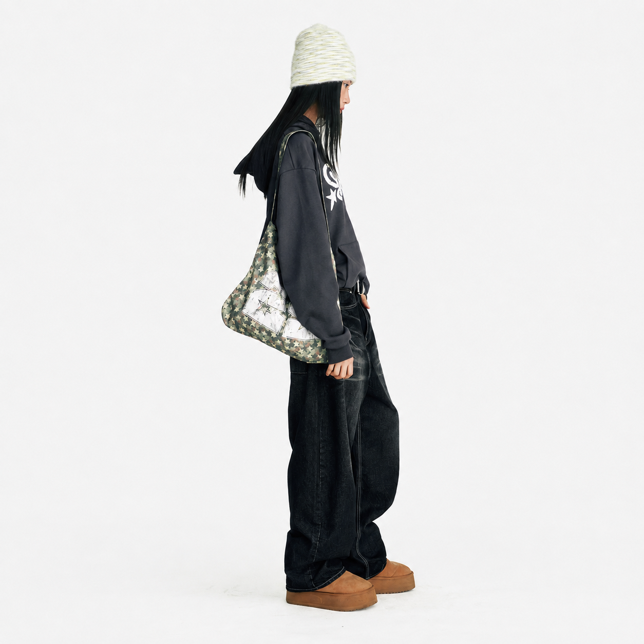 NIGHT RIDER CURVED DENIM PANTS-BLACK 8