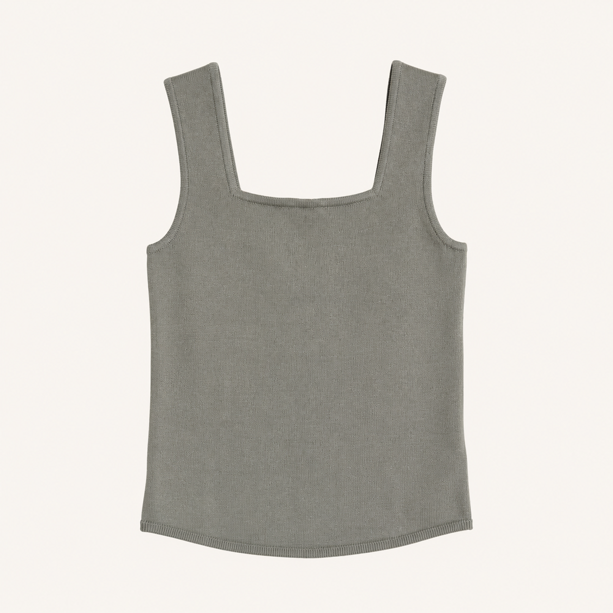 square-neck sleeveless top-LIGHT GREEN 6