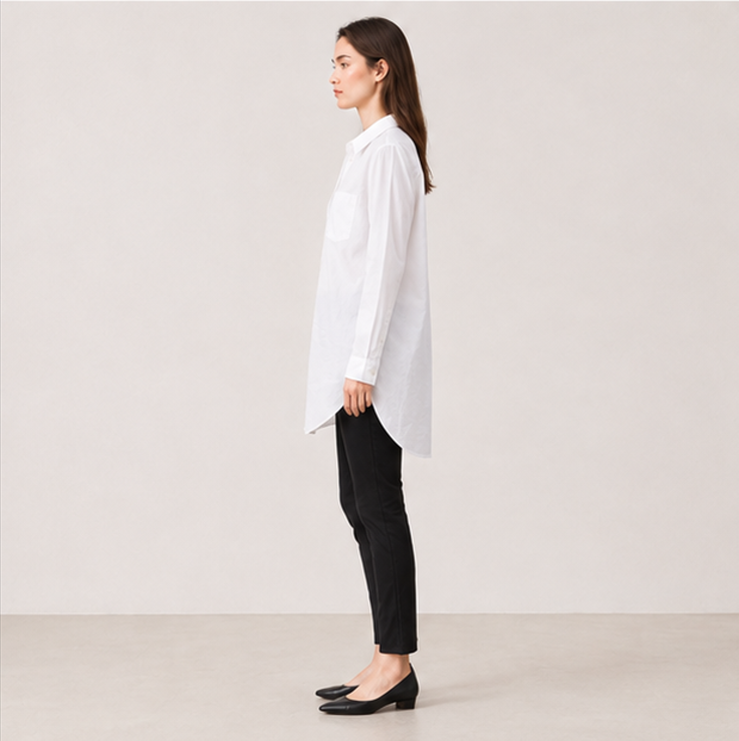 Oxford Long Shirt-WHITE 2