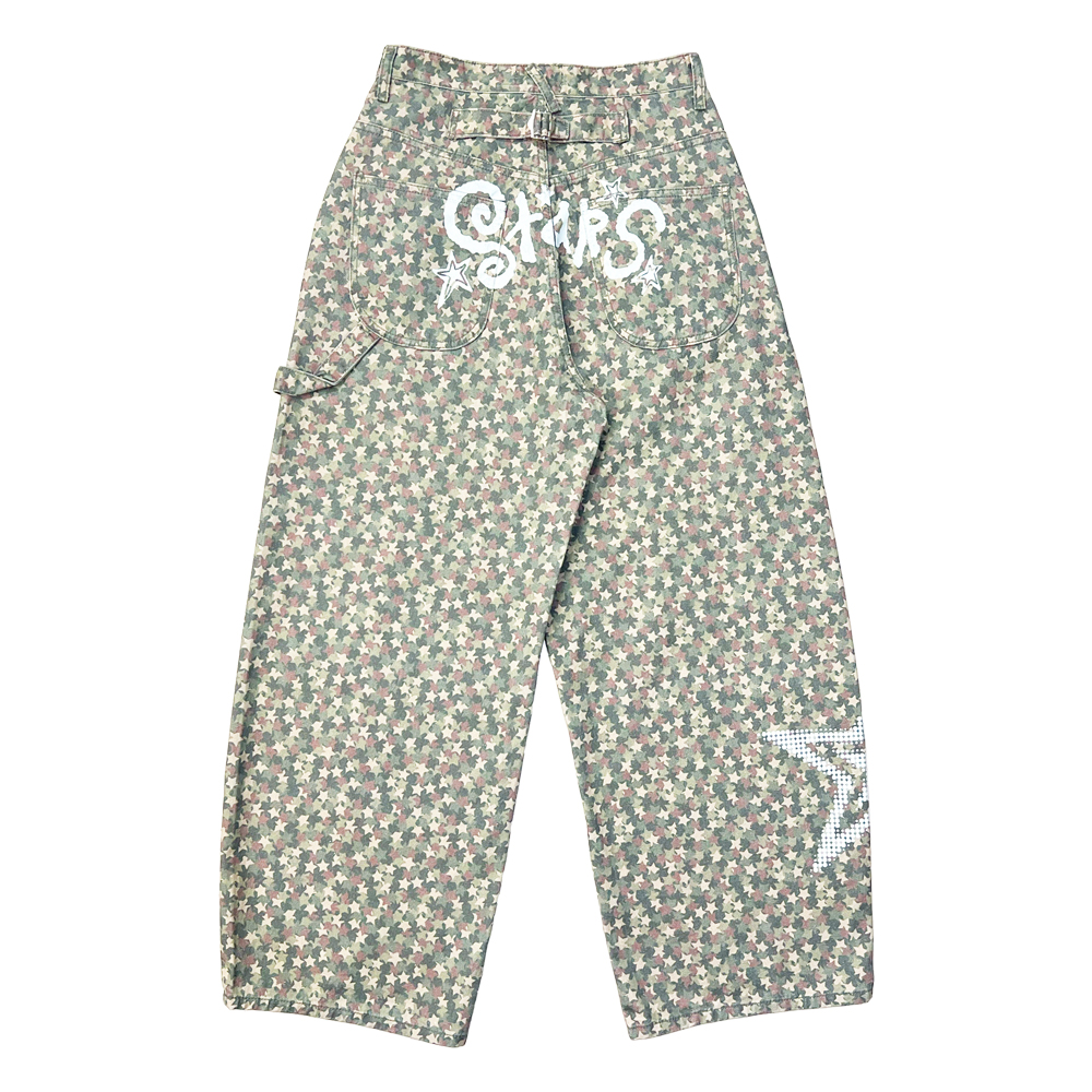 STARS CAMOUFLAGE COTTON PANTS-베이 6