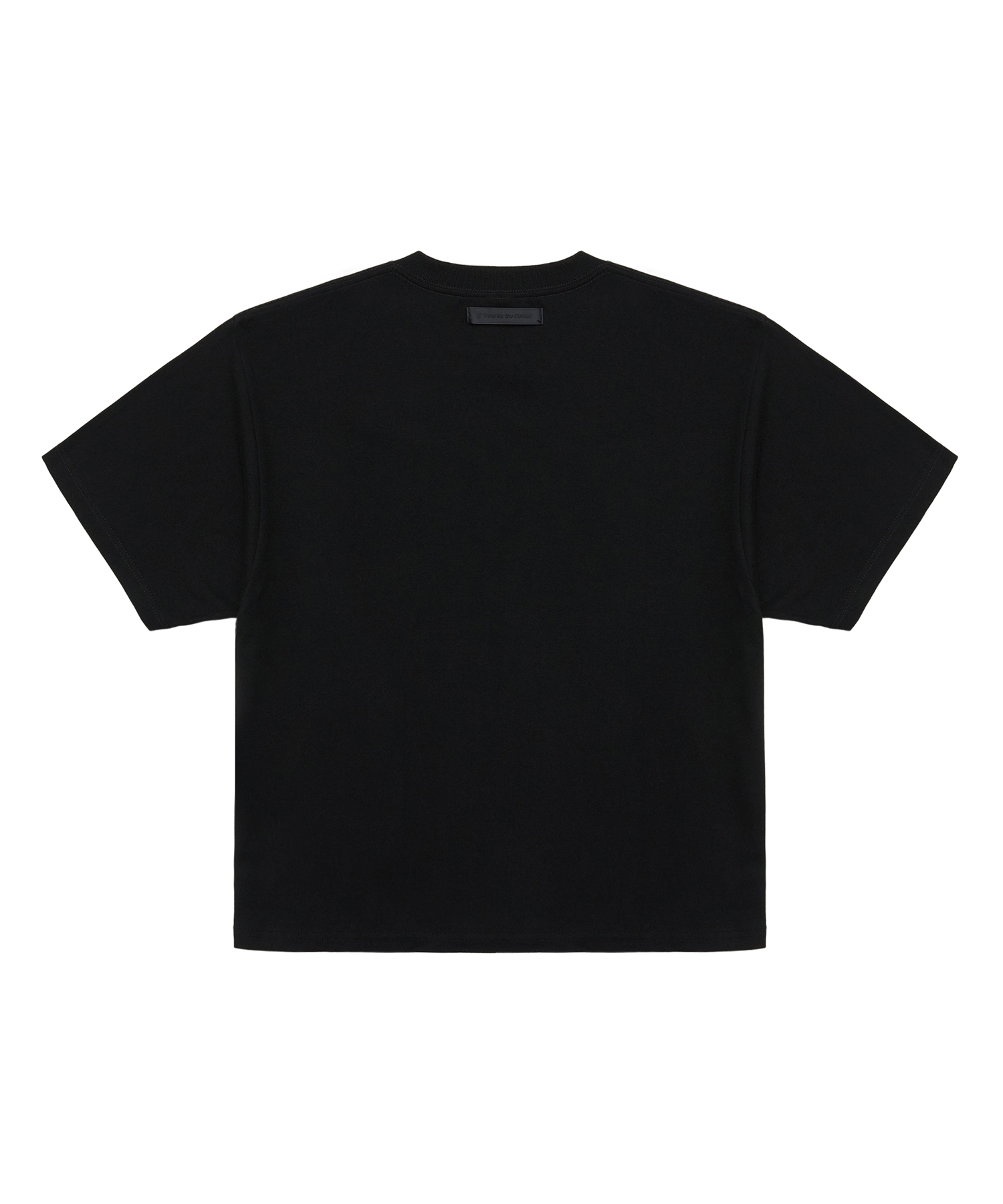 Heavyweight Men's Crop T-Shirt-BLACK 6