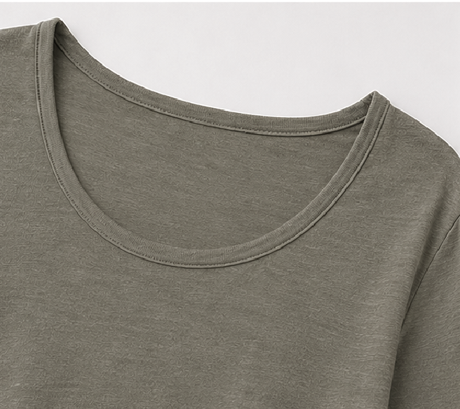 U-line  Long sleeve T Shirts-KHAKI 7