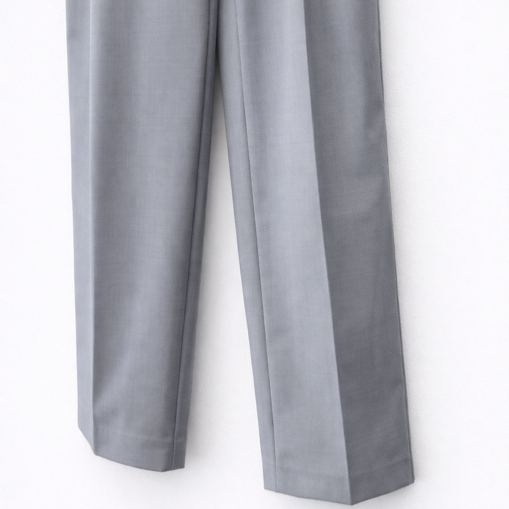 Double-pleated Tailored trousers-GRAY 7