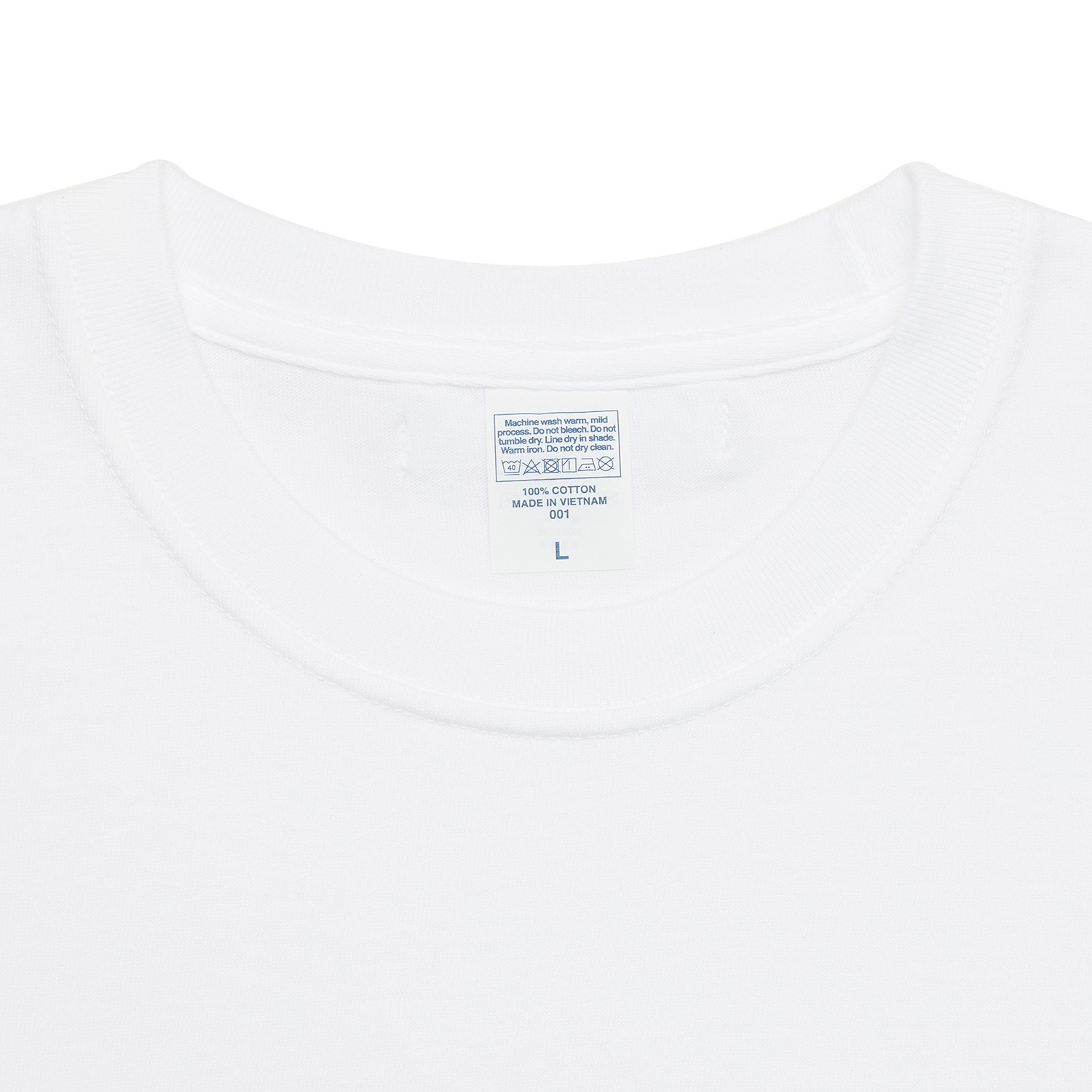 Heavyweight Men's Crop T-Shirt-WHITE 7