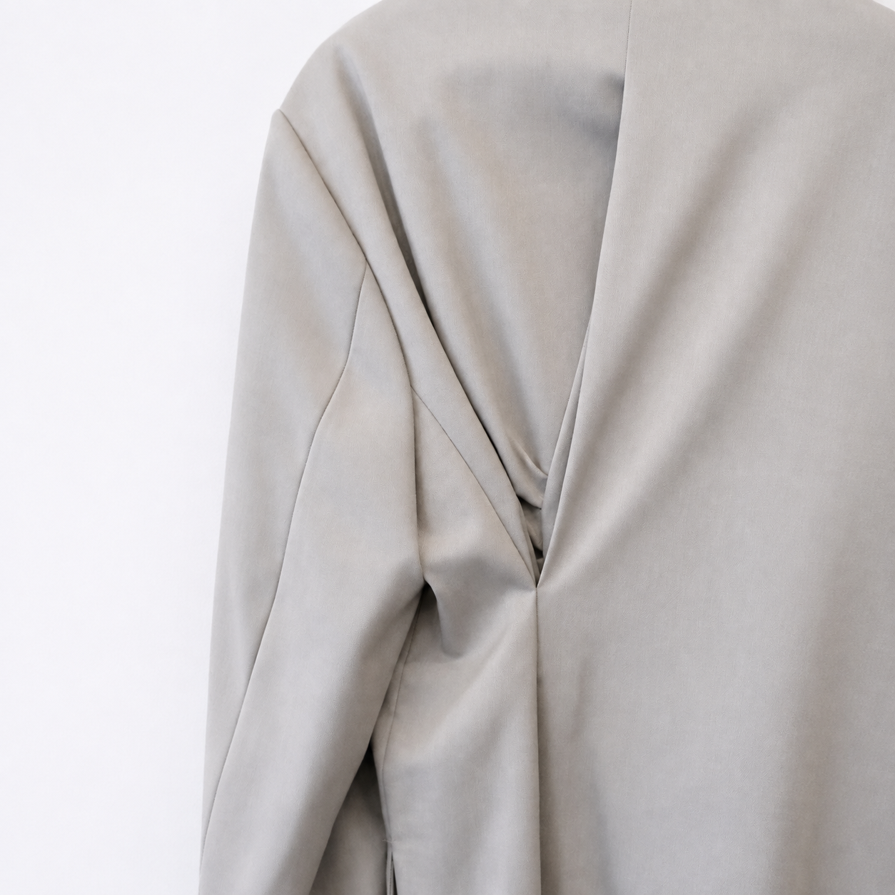 Oversized One-Button Jacket-BEIGE 6