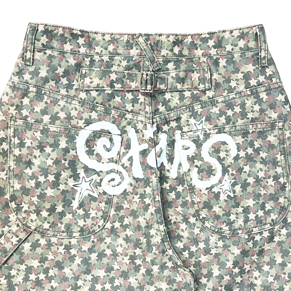 STARS CAMOUFLAGE COTTON PANTS-베이 7