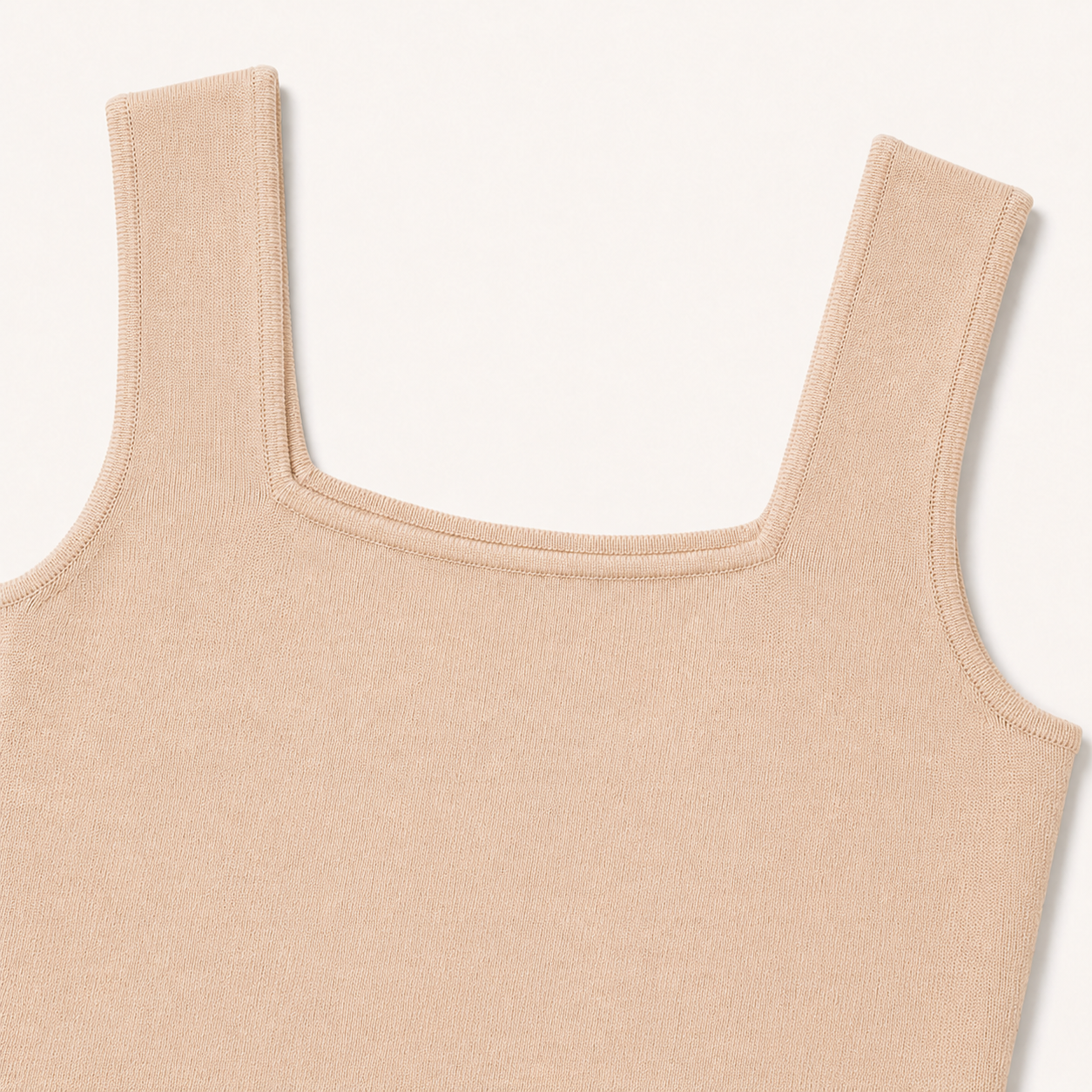square-neck sleeveless top-LIGHT BEIGE 6