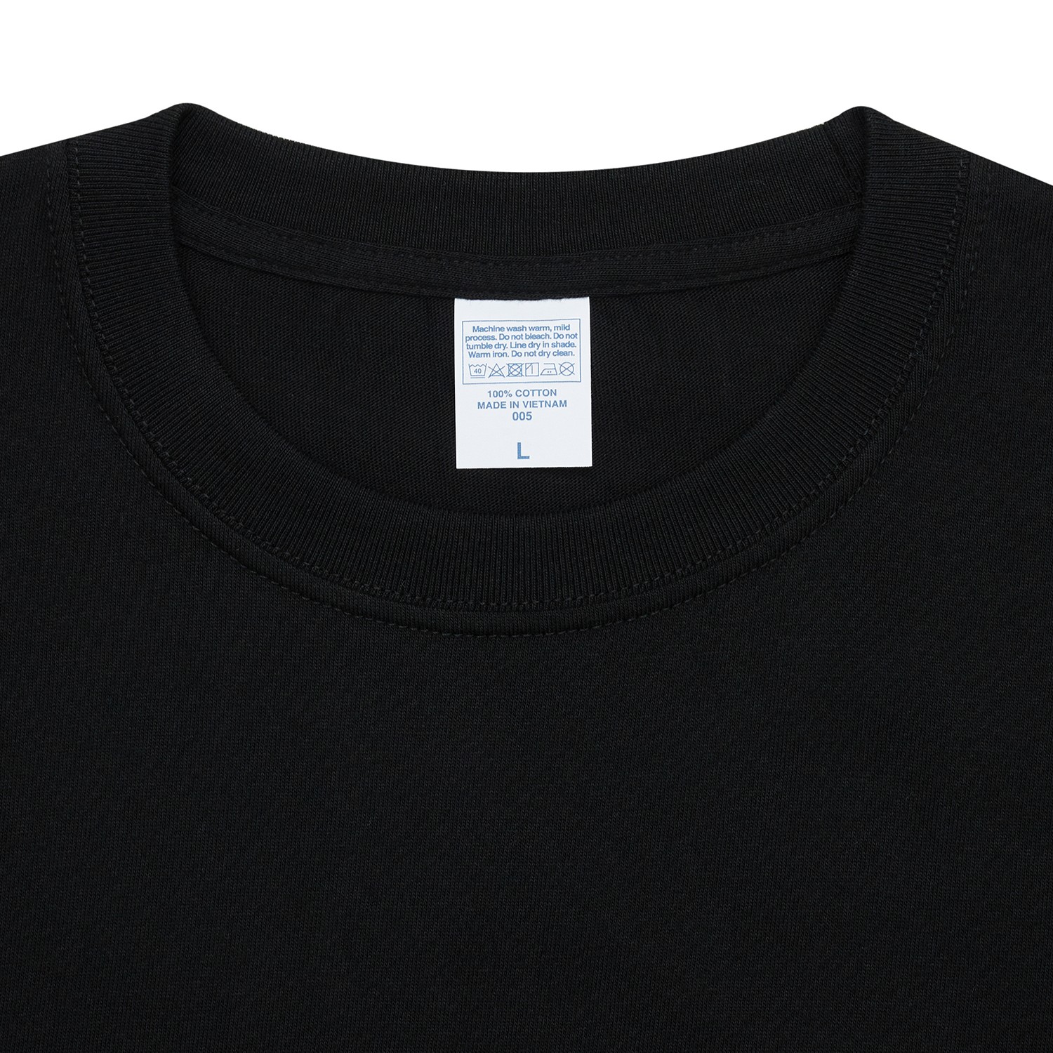 Heavyweight Men's Crop T-Shirt-BLACK 8