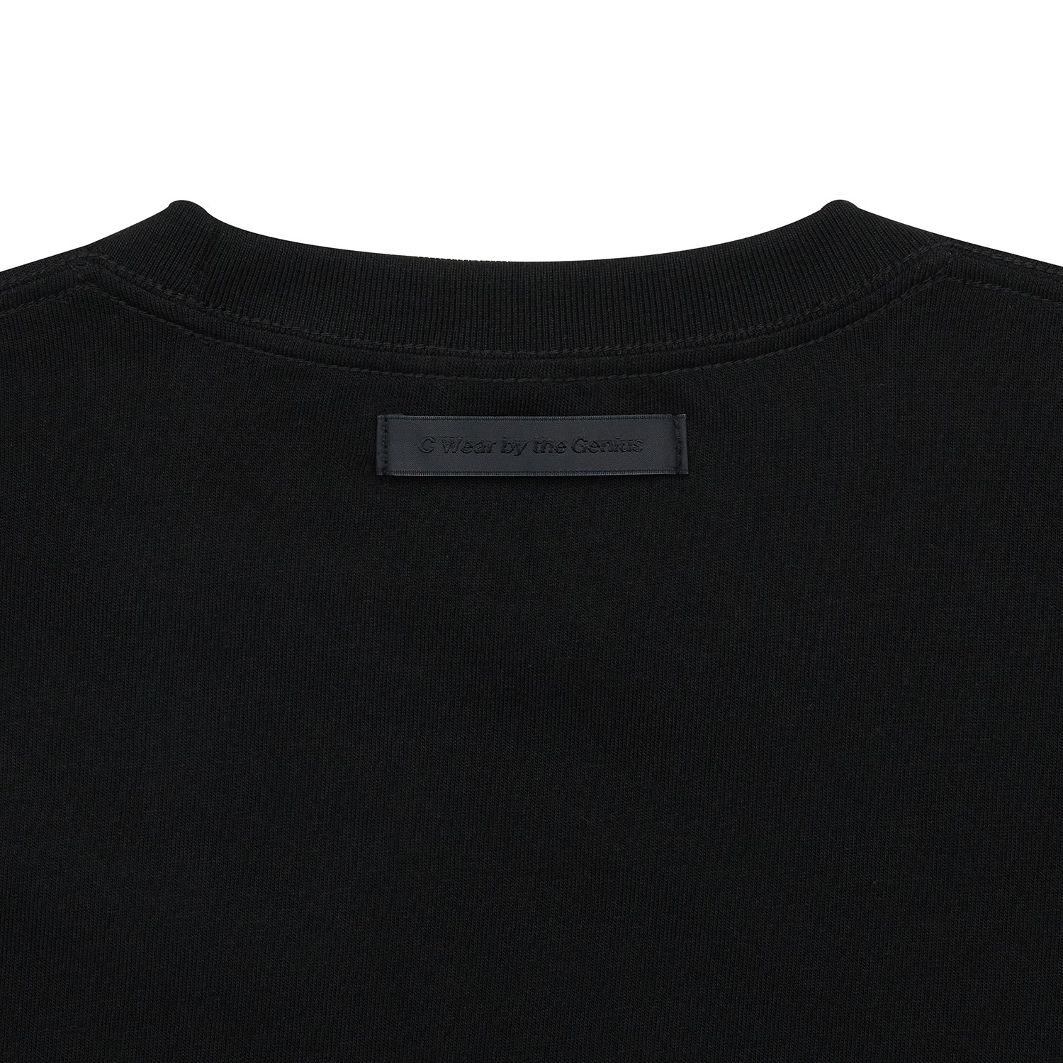 Heavyweight Men's Crop T-Shirt-BLACK 7