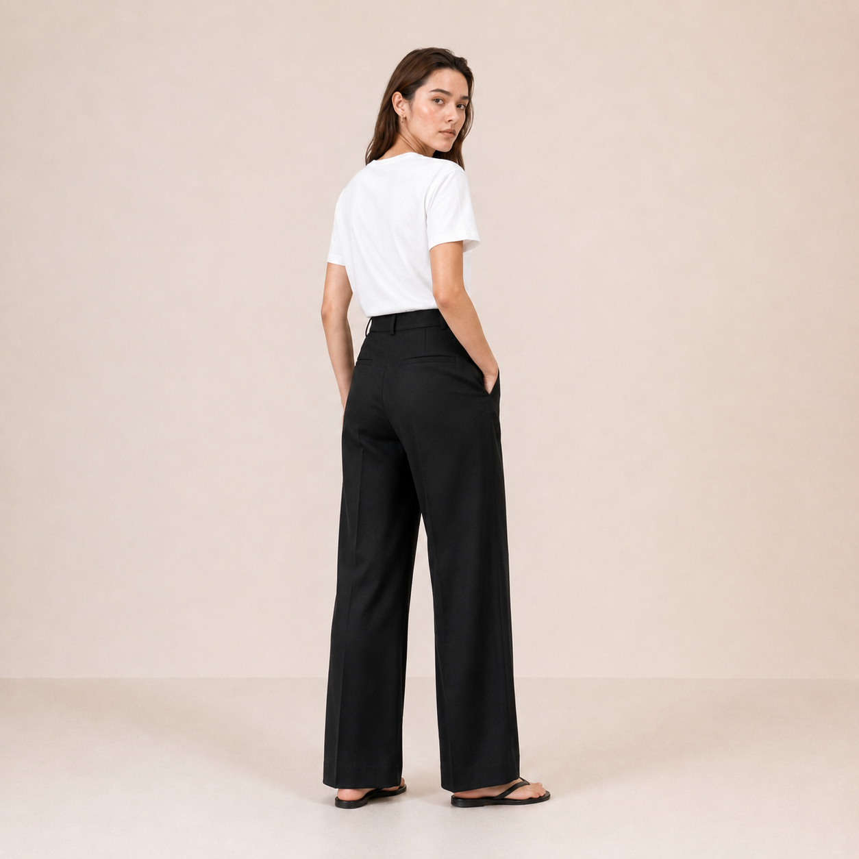 Modern Wide trousers-BLACK 5