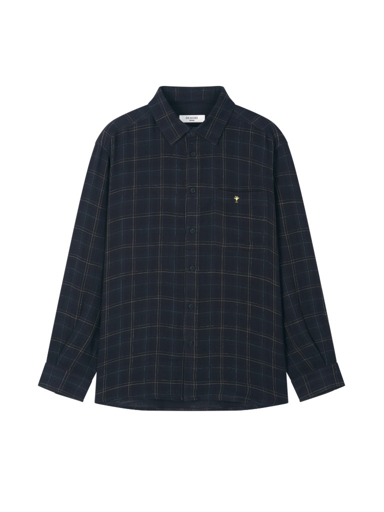 Check Shirt No.0003 -Summer Navy 5