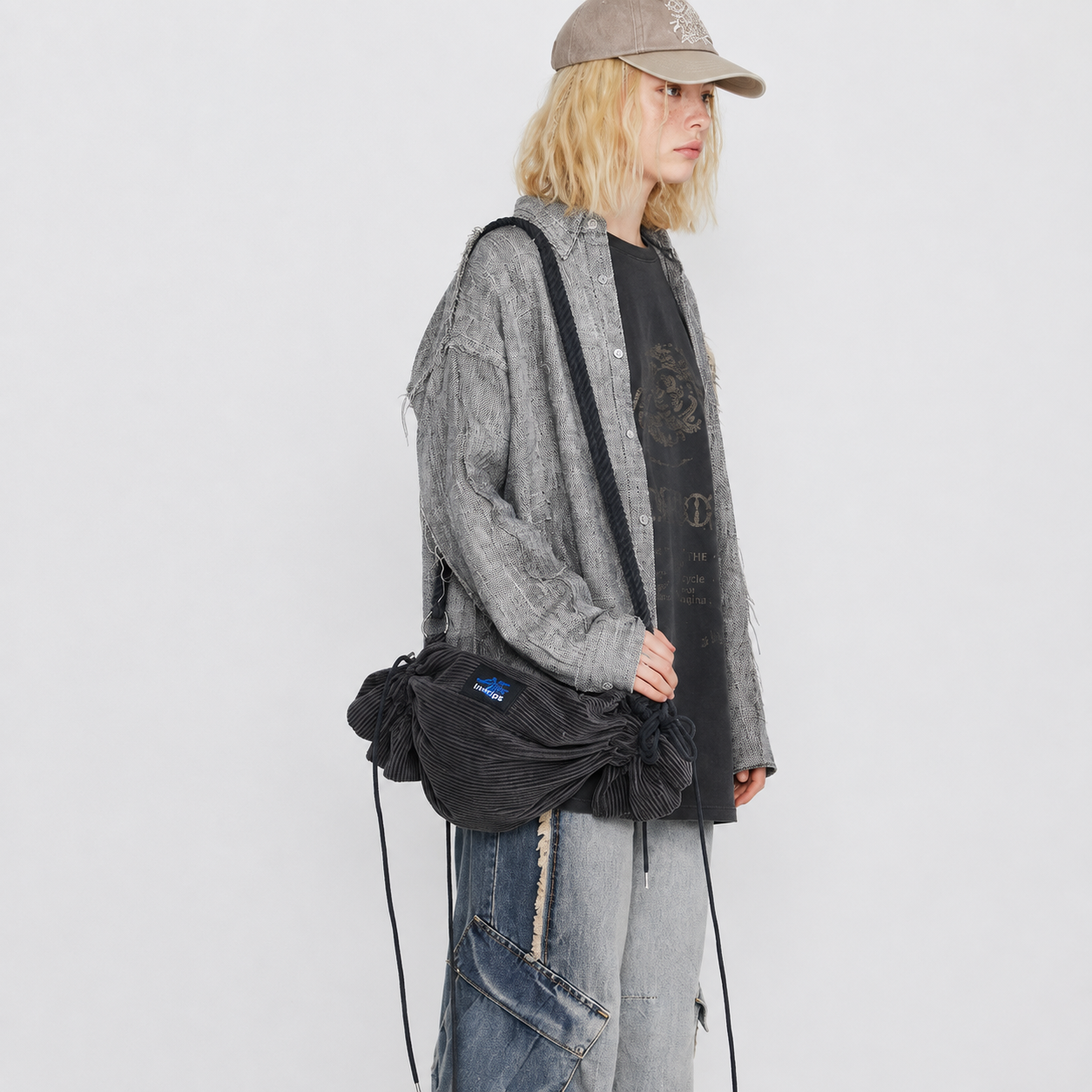 HAMMOCK BAG-CHARCOAL 2