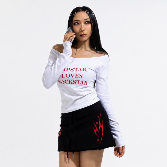 Toxic Love Skirt-BLACK 2