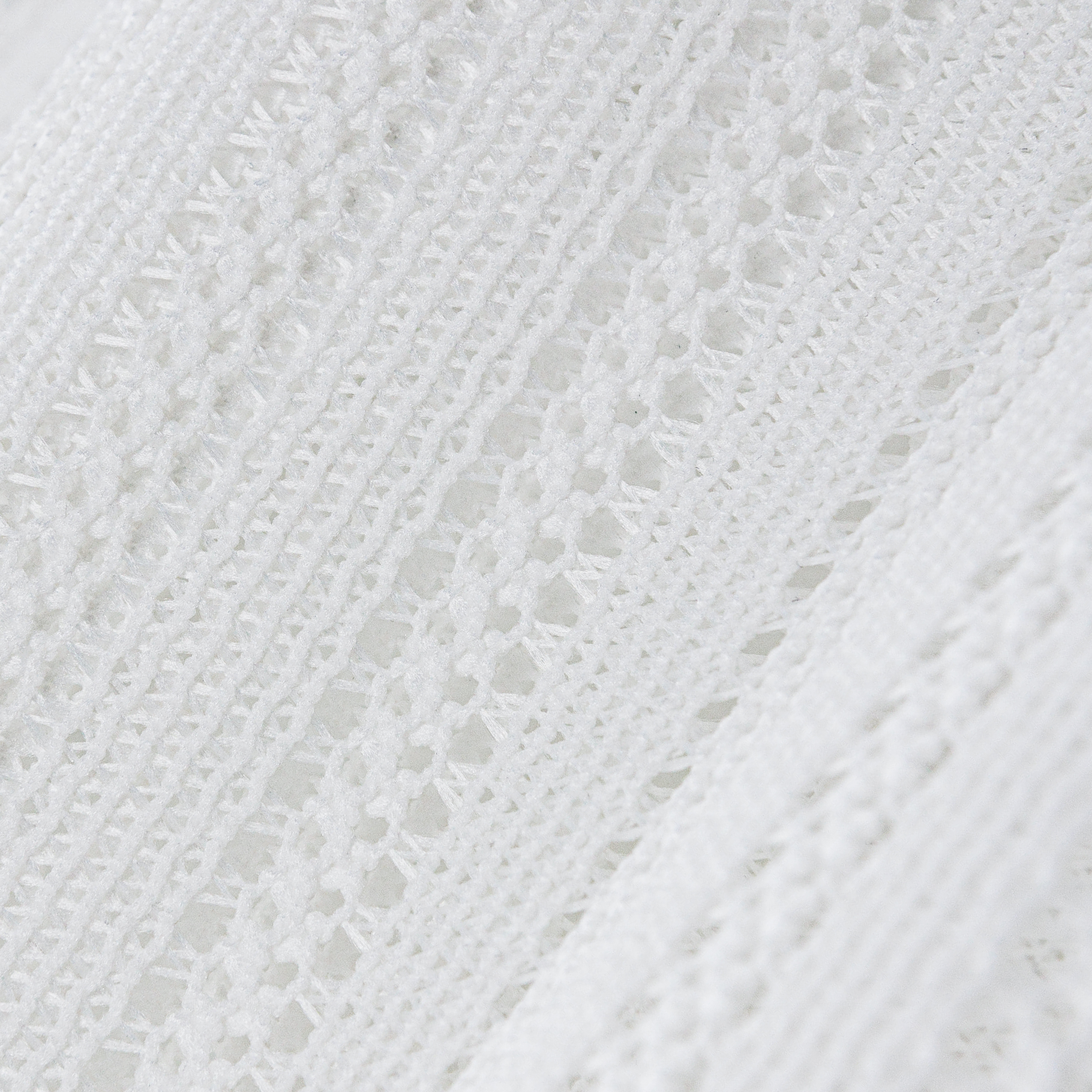 SEE-THROUGH CRAFT KNIT SLEEVELESS-WHITE 8